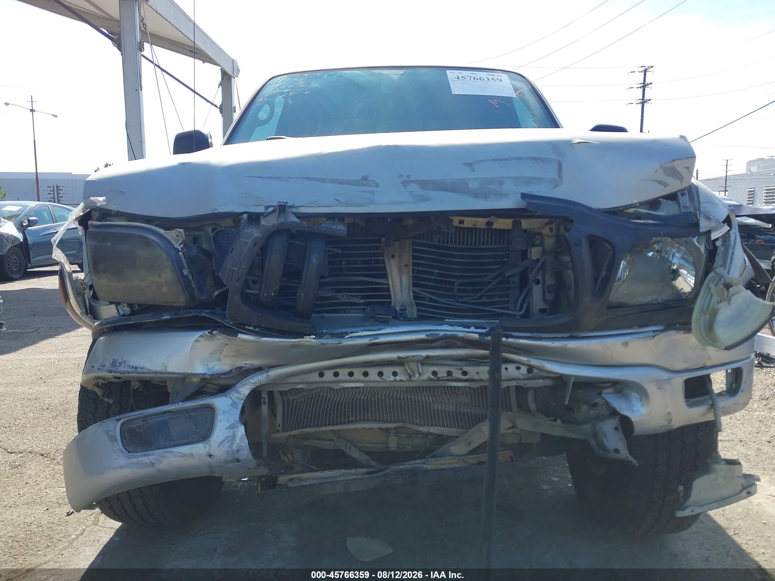 2001 Toyota Tacoma Prerunner V6 Silver vin: 5TESN92N51Z770431