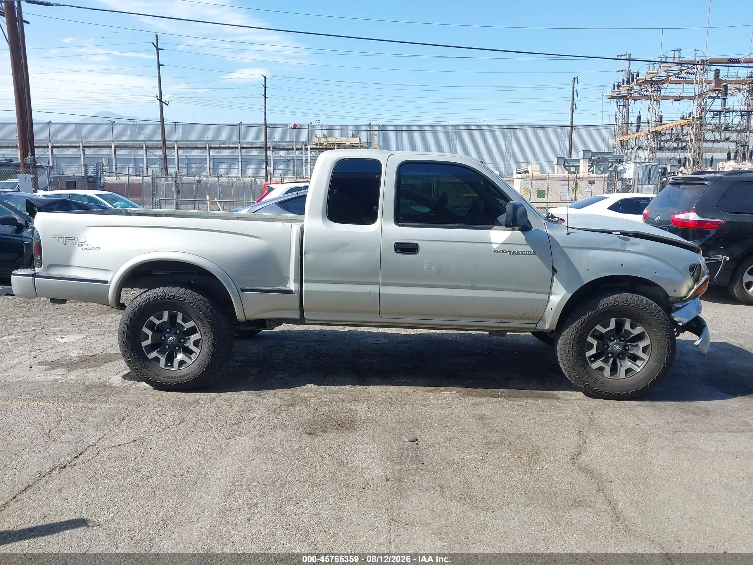 2001 Toyota Tacoma Prerunner V6 Silver vin: 5TESN92N51Z770431