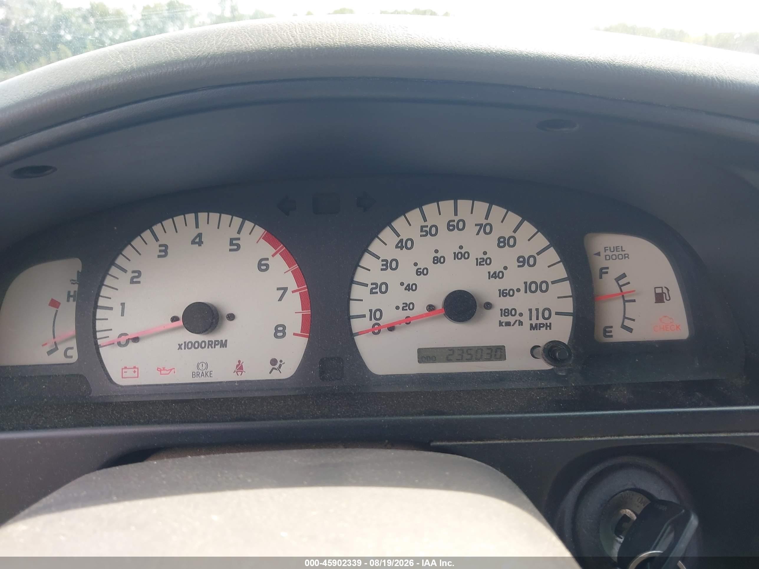 2001 Toyota Tacoma Prerunner V6 Red vin: 5TESN92N51Z869069