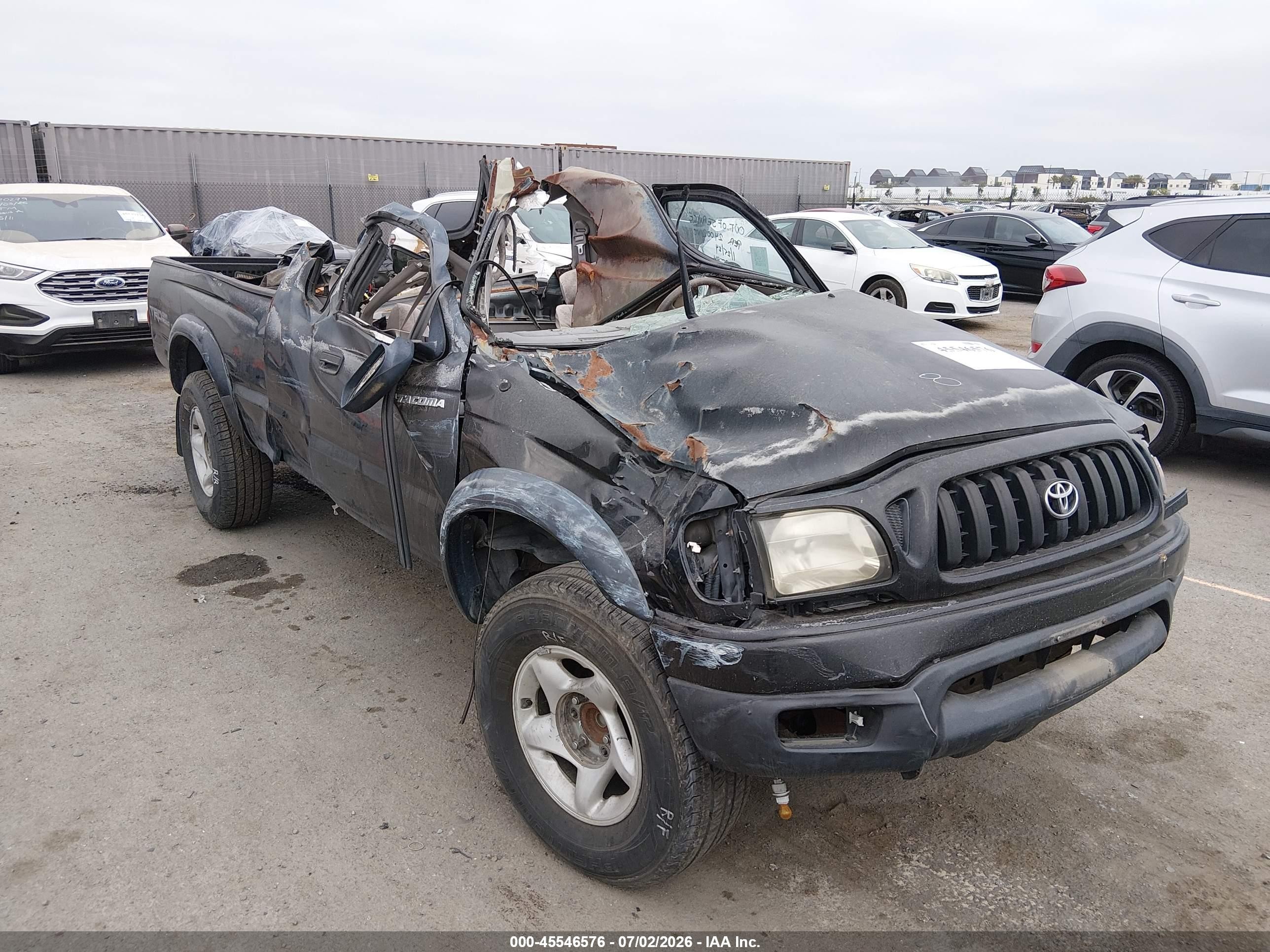 2002 Toyota Tacoma Prerunner Черный vin: 5TESN92N52Z890909