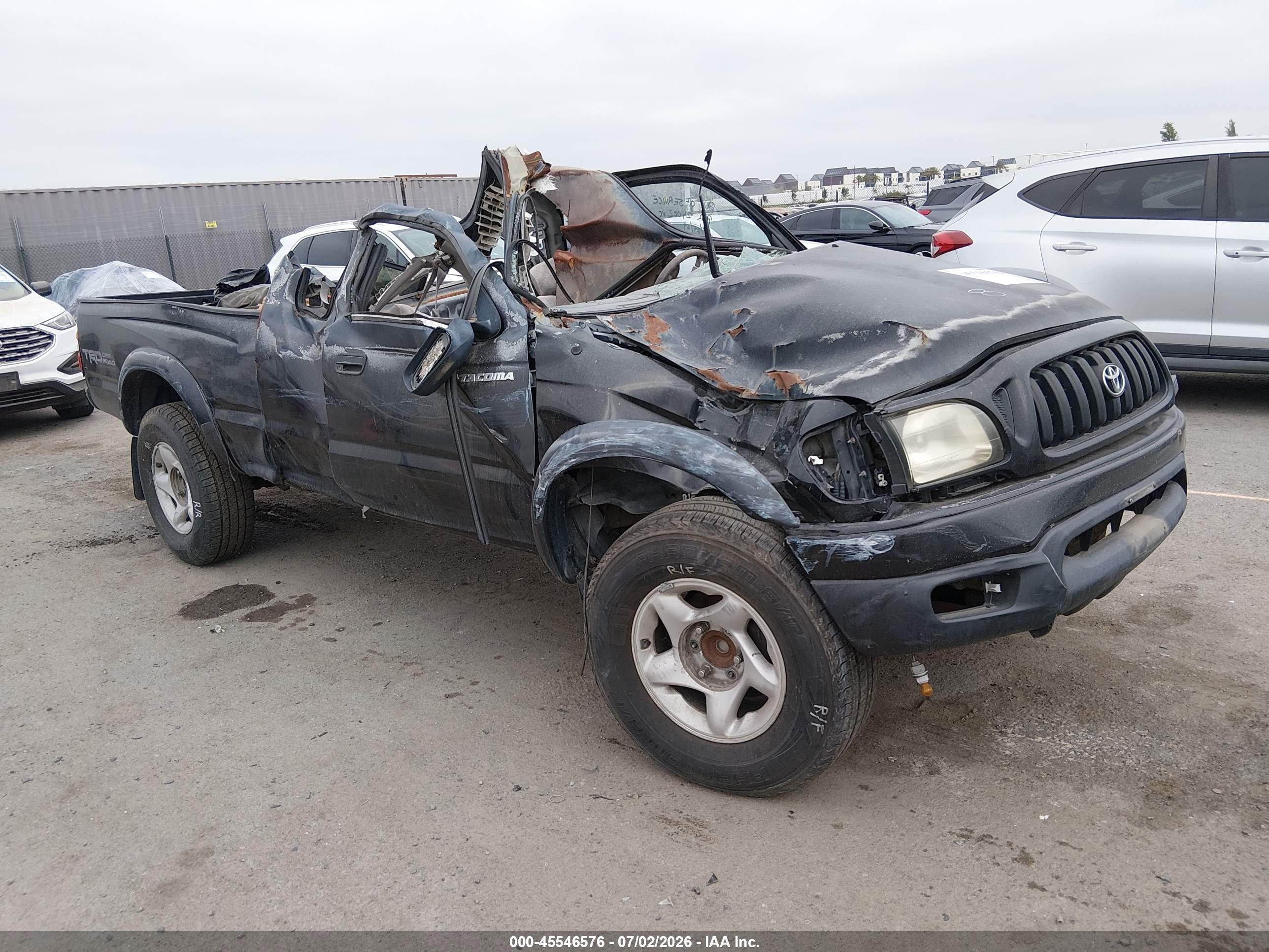 2002 Toyota Tacoma Prerunner Черный vin: 5TESN92N52Z890909