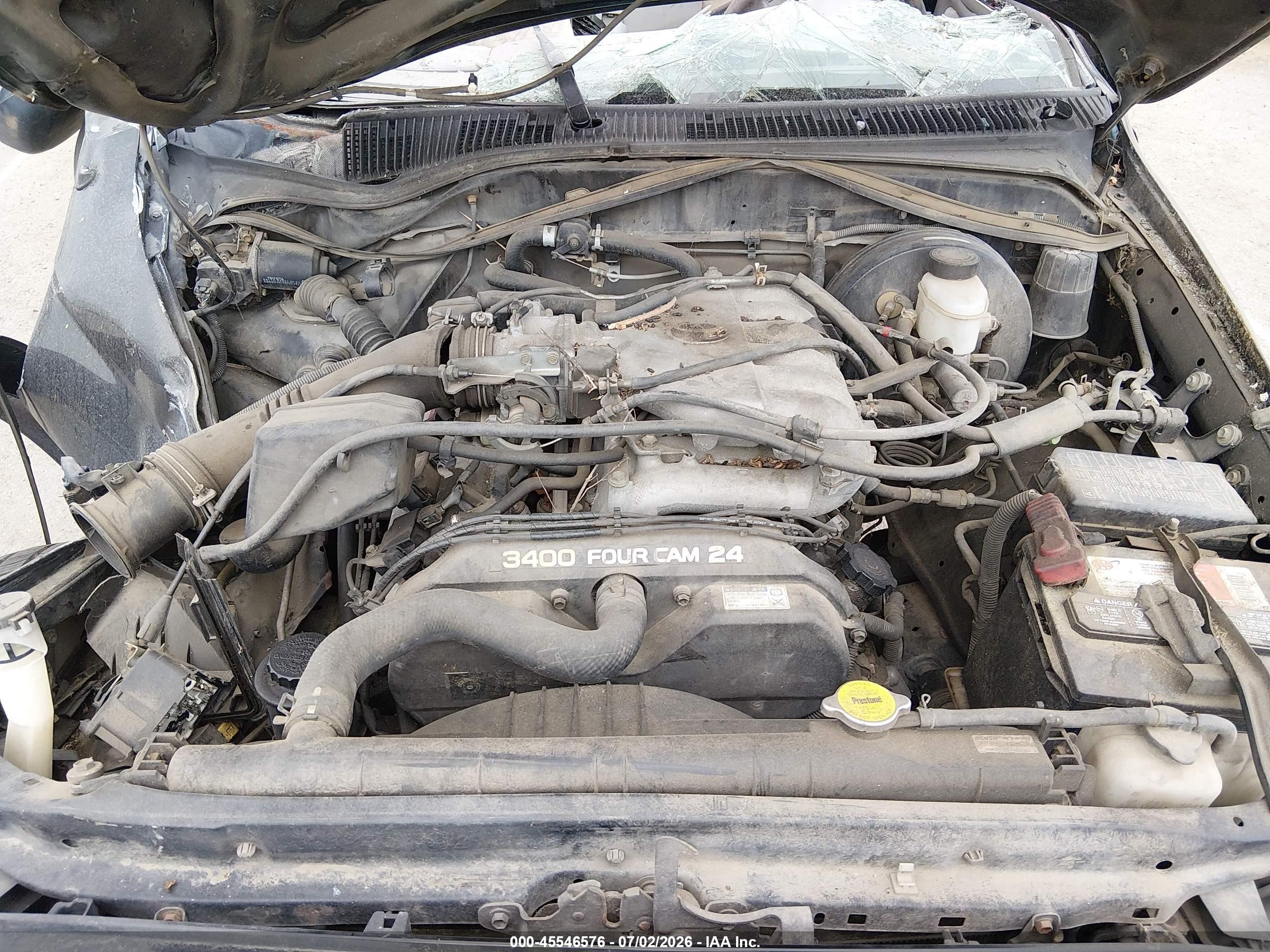 2002 Toyota Tacoma Prerunner Черный vin: 5TESN92N52Z890909