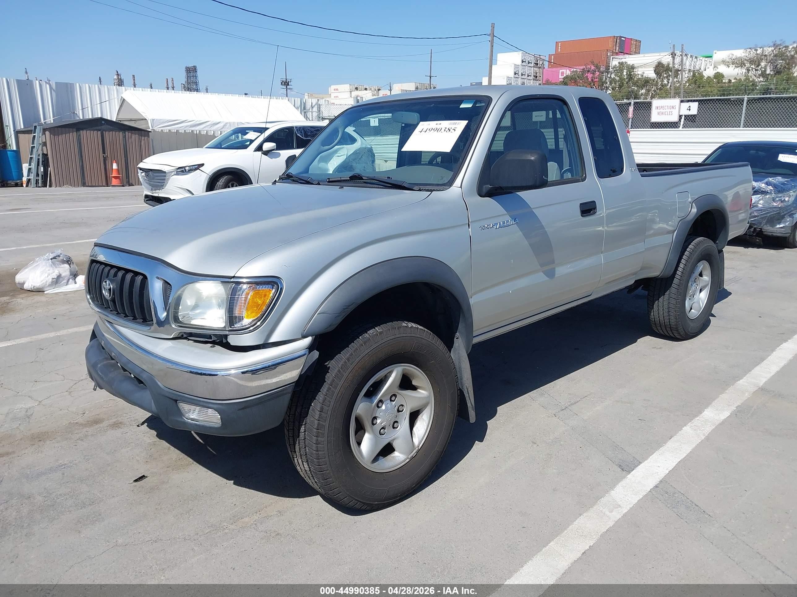 2003 Toyota Tacoma Prerunner V6 Gray vin: 5TESN92N53Z194178