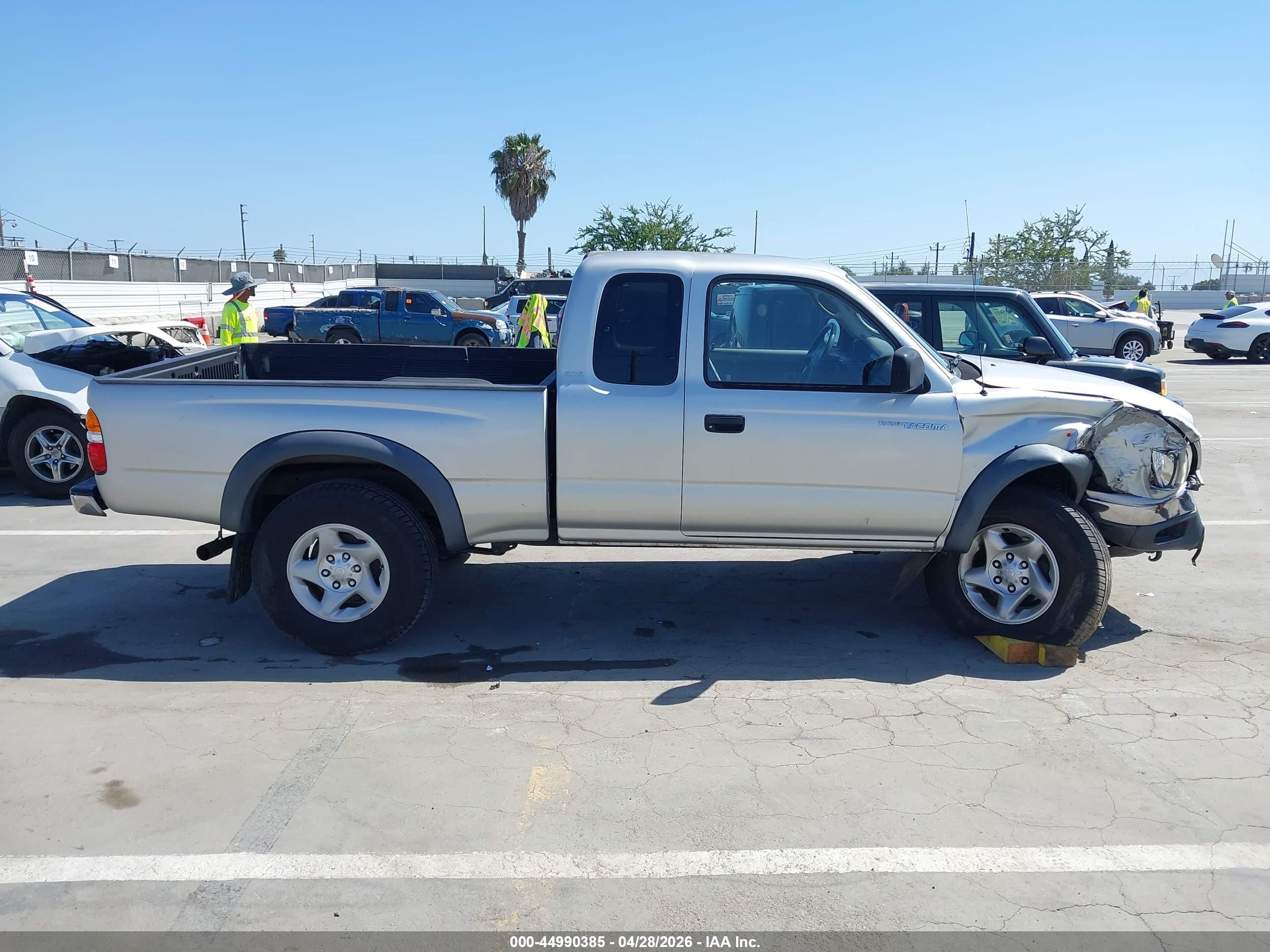2003 Toyota Tacoma Prerunner V6 Gray vin: 5TESN92N53Z194178