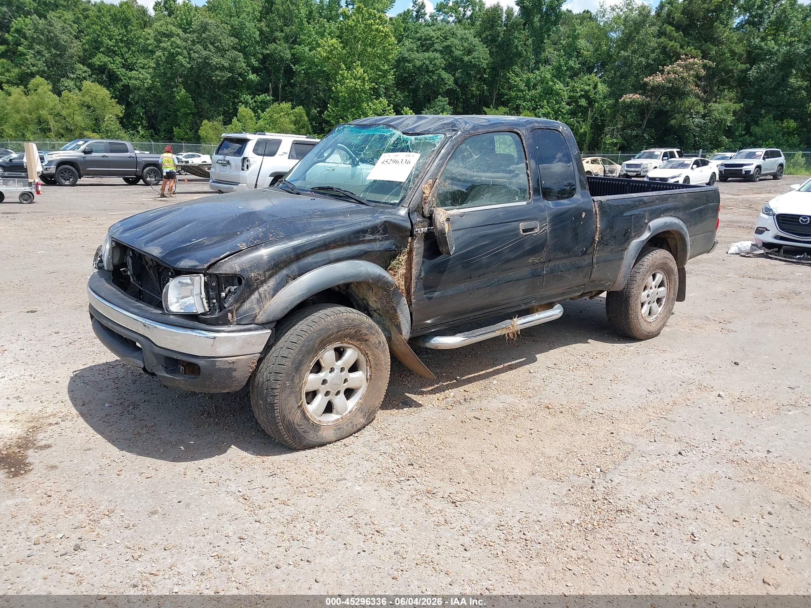 2003 Toyota Tacoma Prerunner V6 Черный vin: 5TESN92N53Z210430