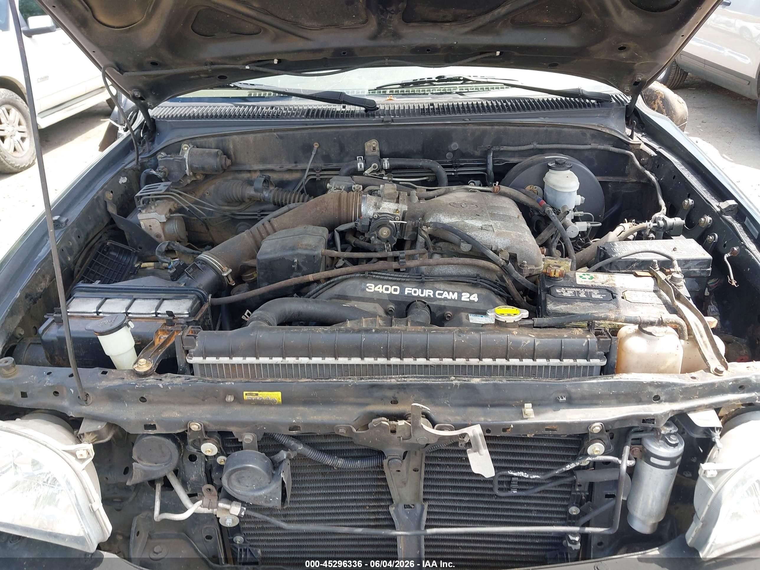 2003 Toyota Tacoma Prerunner V6 Черный vin: 5TESN92N53Z210430