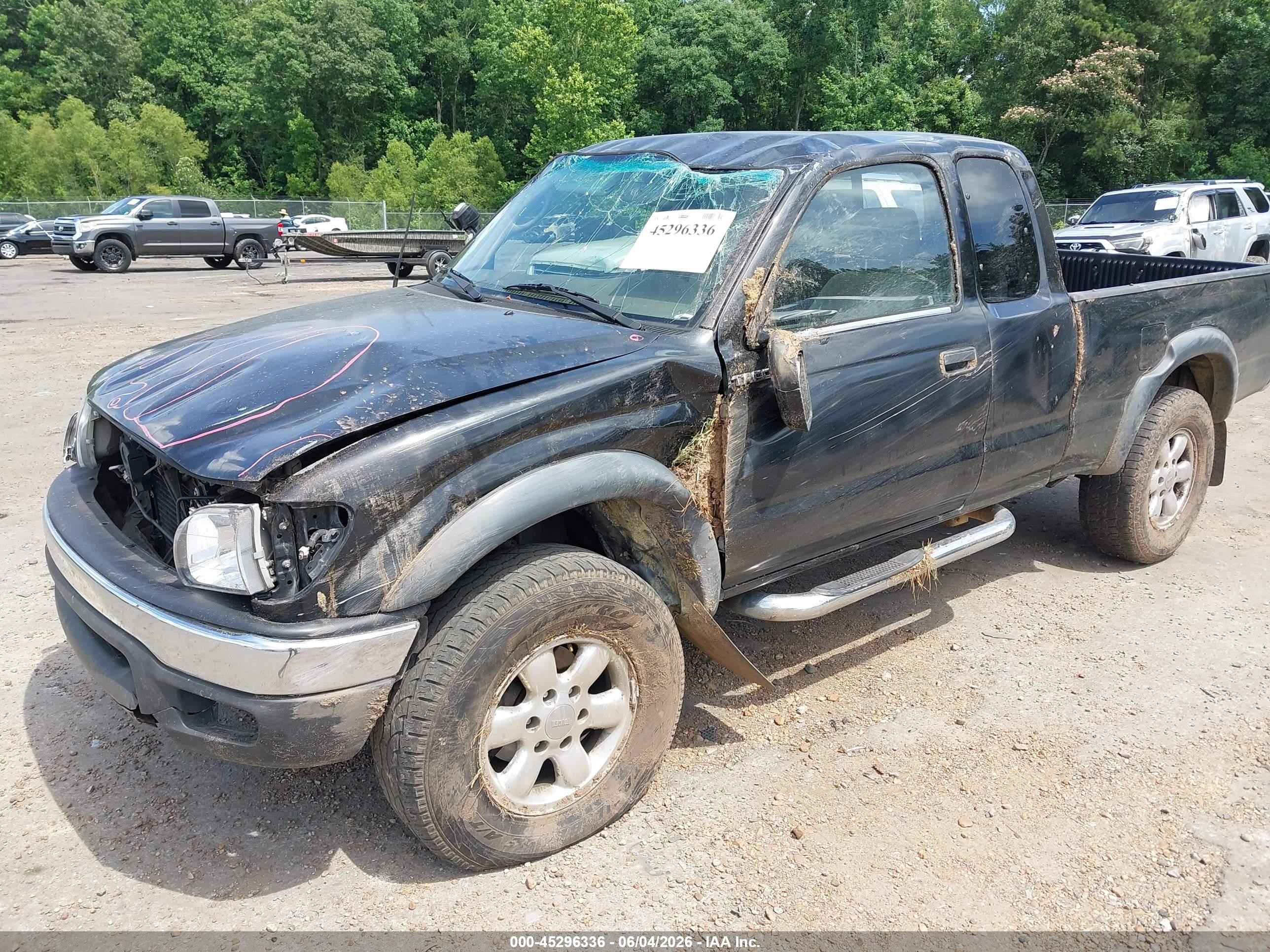 2003 Toyota Tacoma Prerunner V6 Черный vin: 5TESN92N53Z210430