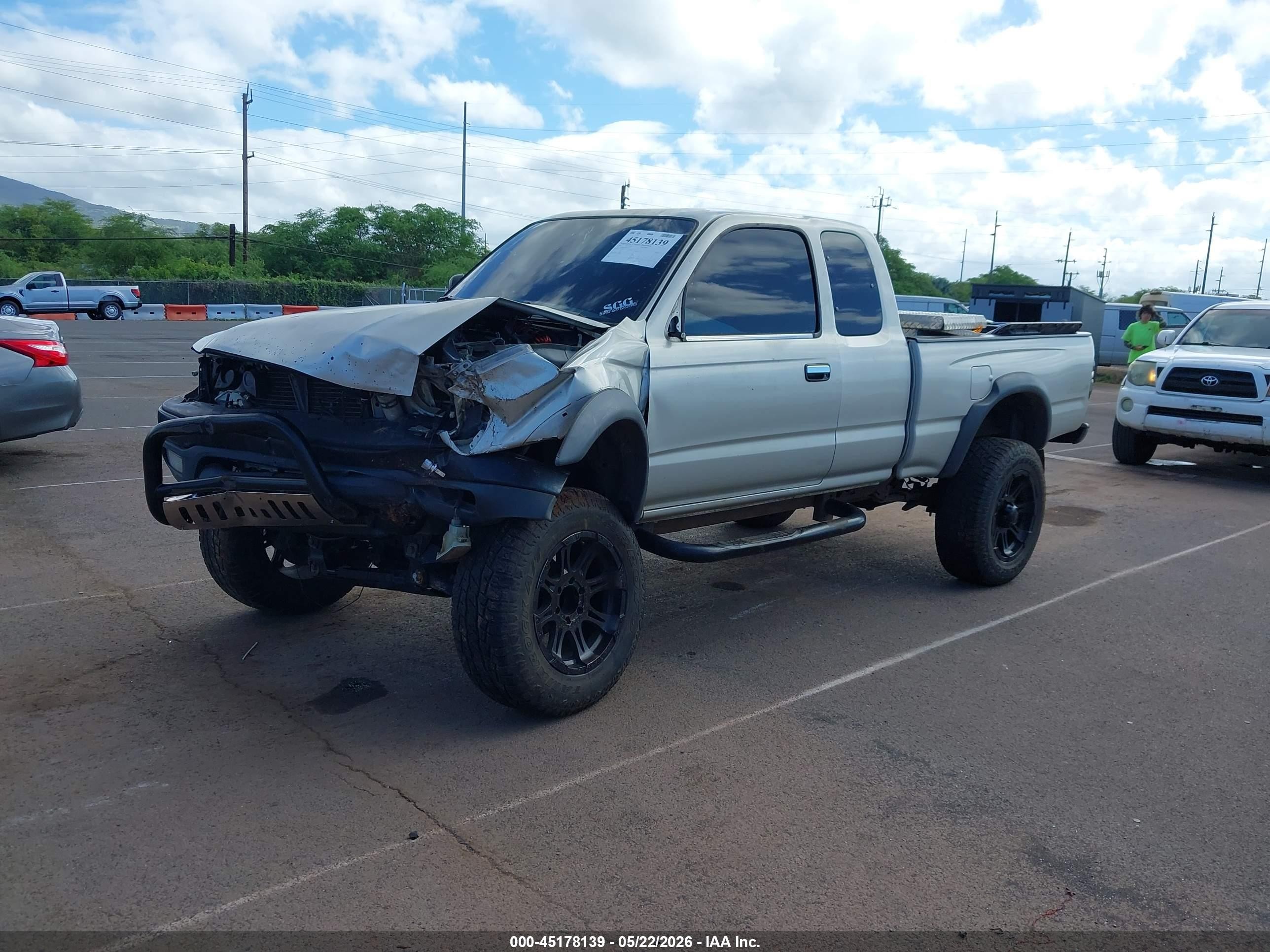 2003 Toyota Tacoma Prerunner V6 Silver vin: 5TESN92N53Z256193