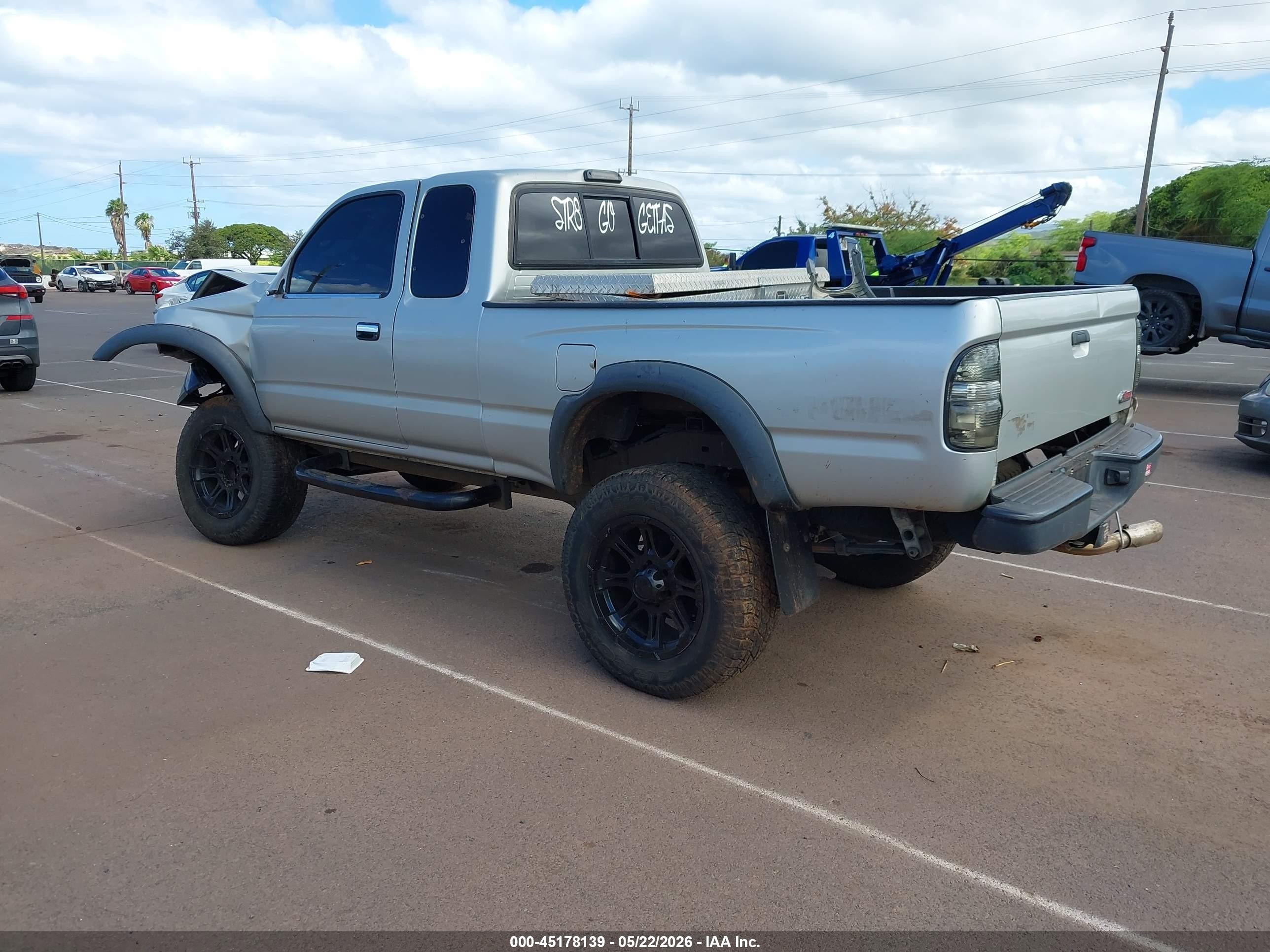 2003 Toyota Tacoma Prerunner V6 Silver vin: 5TESN92N53Z256193
