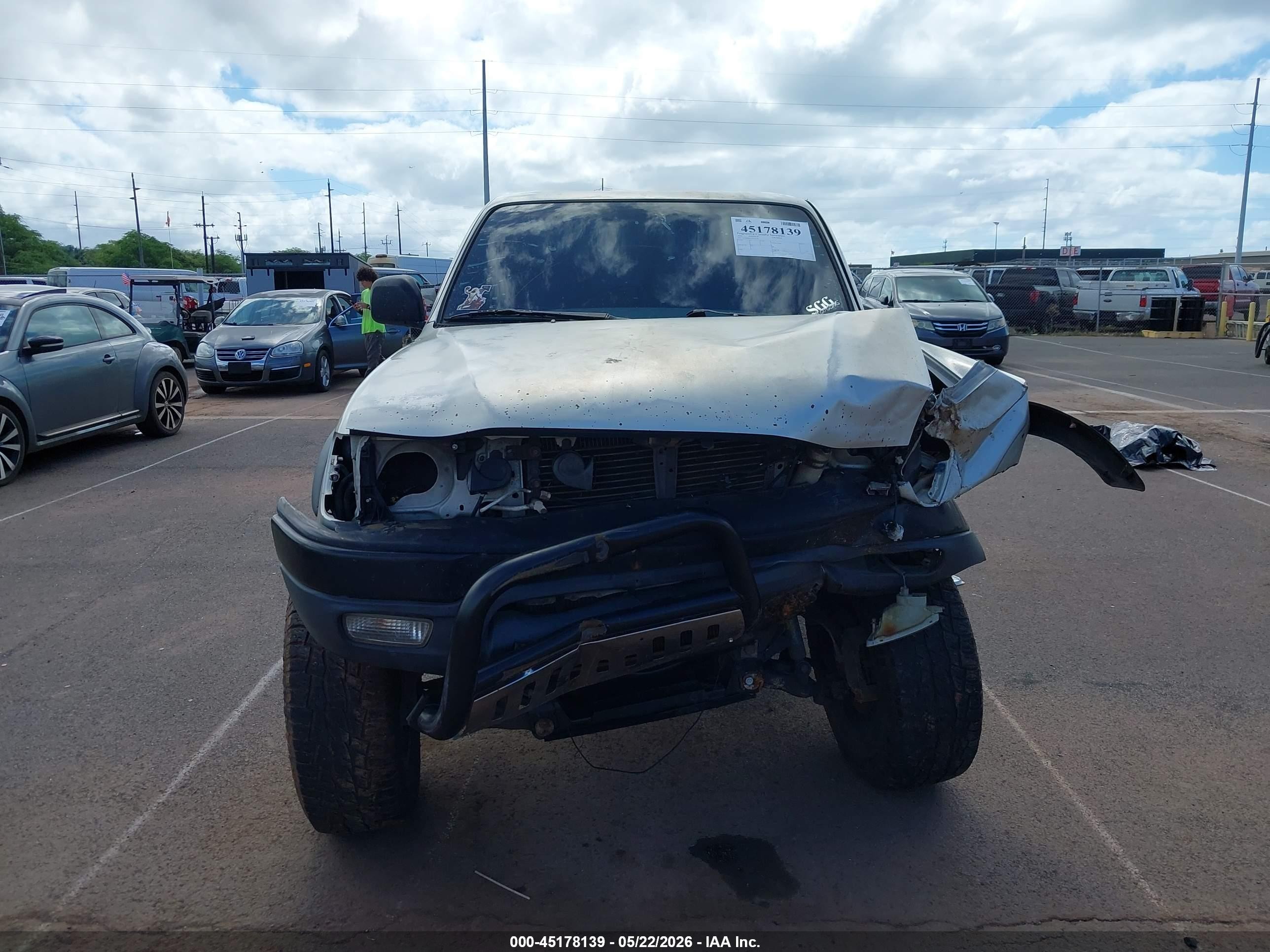 2003 Toyota Tacoma Prerunner V6 Silver vin: 5TESN92N53Z256193