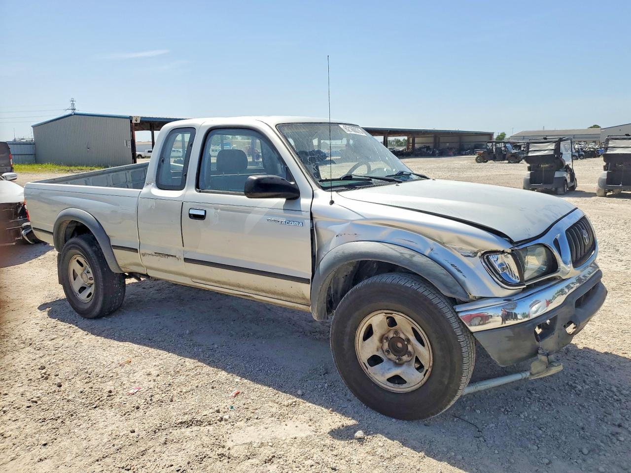 2002 Toyota Tacoma Xtracab Prerunner Silver vin: 5TESN92N62Z078762