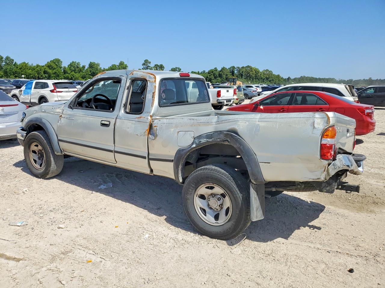 2002 Toyota Tacoma Xtracab Prerunner Silver vin: 5TESN92N62Z078762