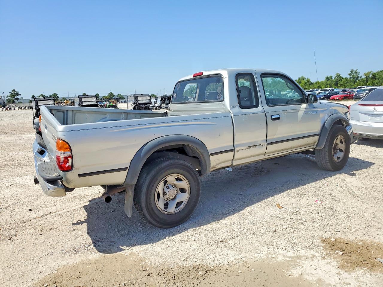 2002 Toyota Tacoma Xtracab Prerunner Silver vin: 5TESN92N62Z078762