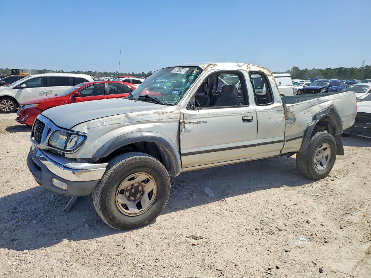 2002 Toyota Tacoma Xtracab Prerunner Silver vin: 5TESN92N62Z078762