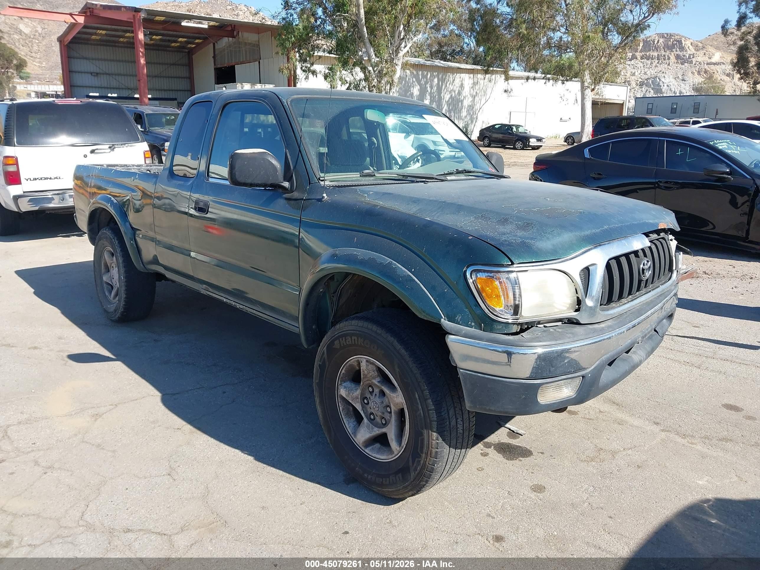 2002 Toyota Tacoma Prerunner V6 Green vin: 5TESN92N62Z882947