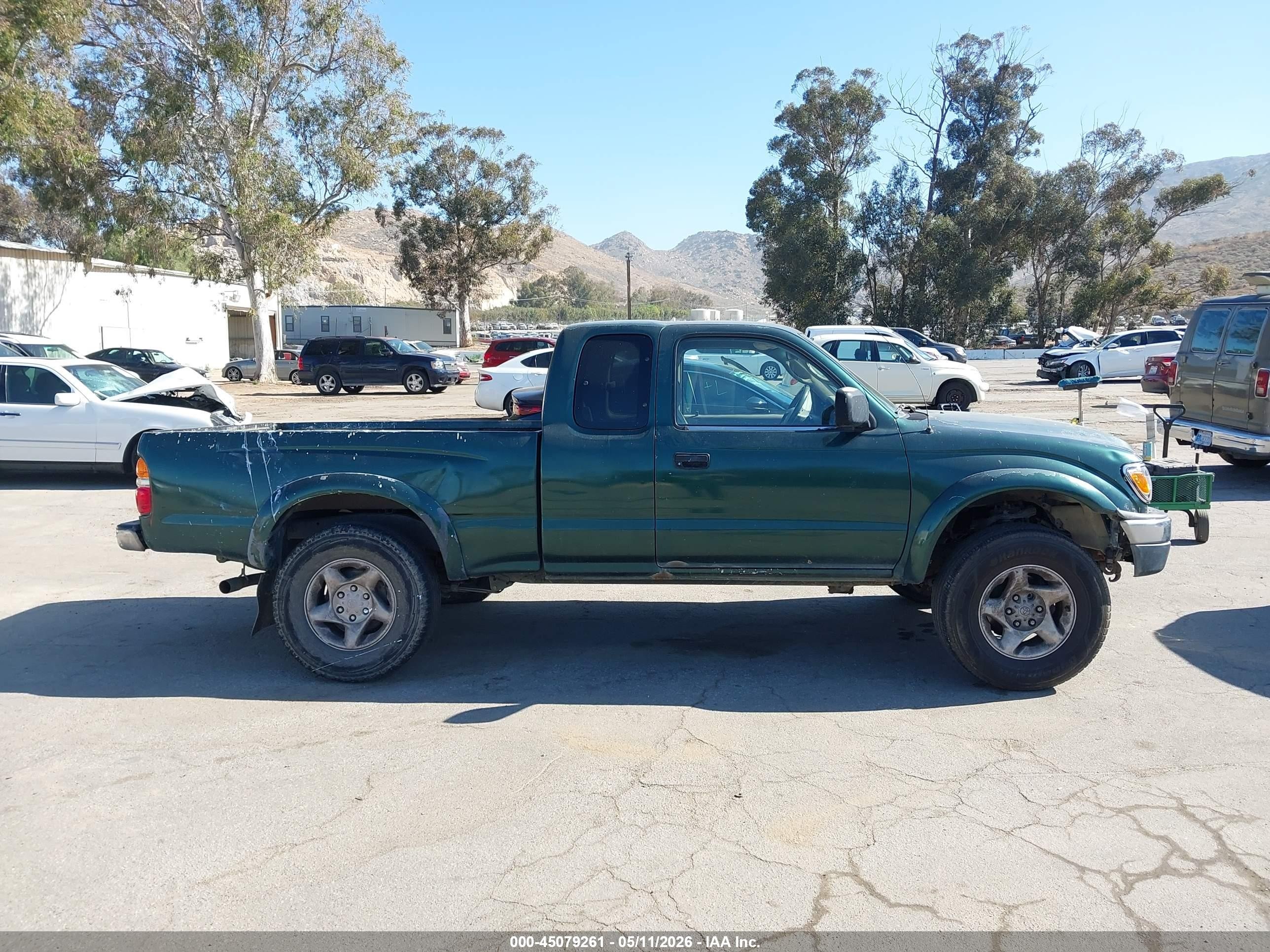 2002 Toyota Tacoma Prerunner V6 Green vin: 5TESN92N62Z882947