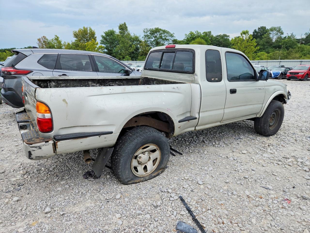 2003 Toyota Tacoma Prerunner V6 Silver vin: 5TESN92N63Z290465