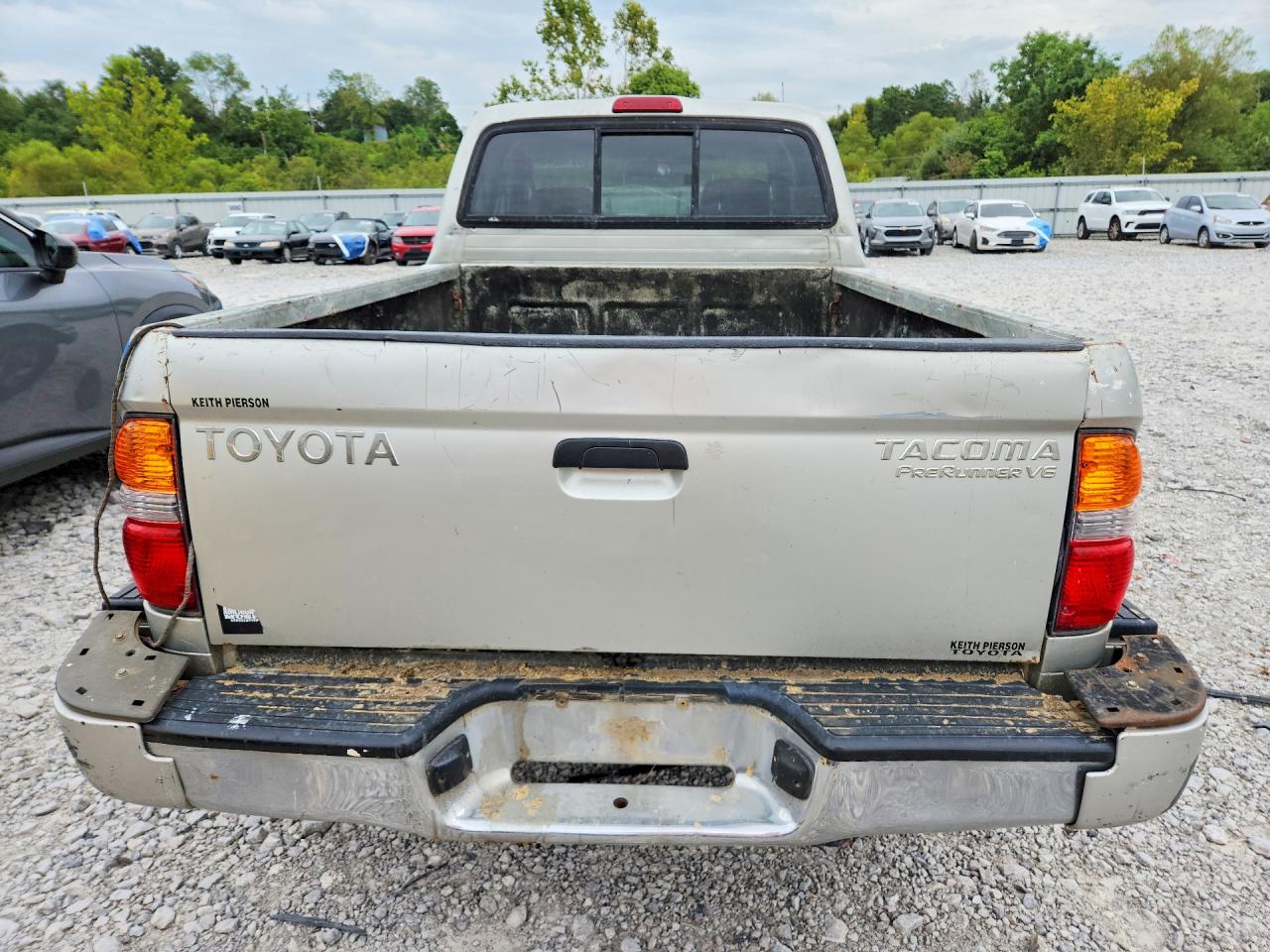 2003 Toyota Tacoma Prerunner V6 Silver vin: 5TESN92N63Z290465