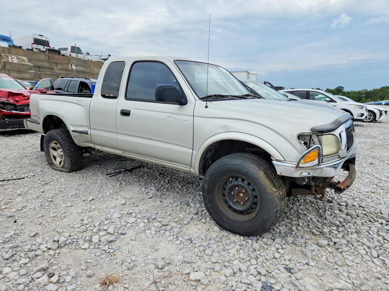 2003 Toyota Tacoma Prerunner V6 Silver vin: 5TESN92N63Z290465