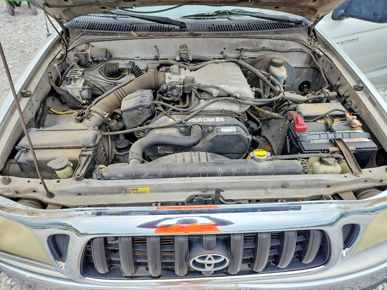 2003 Toyota Tacoma Prerunner V6 Silver vin: 5TESN92N63Z290465