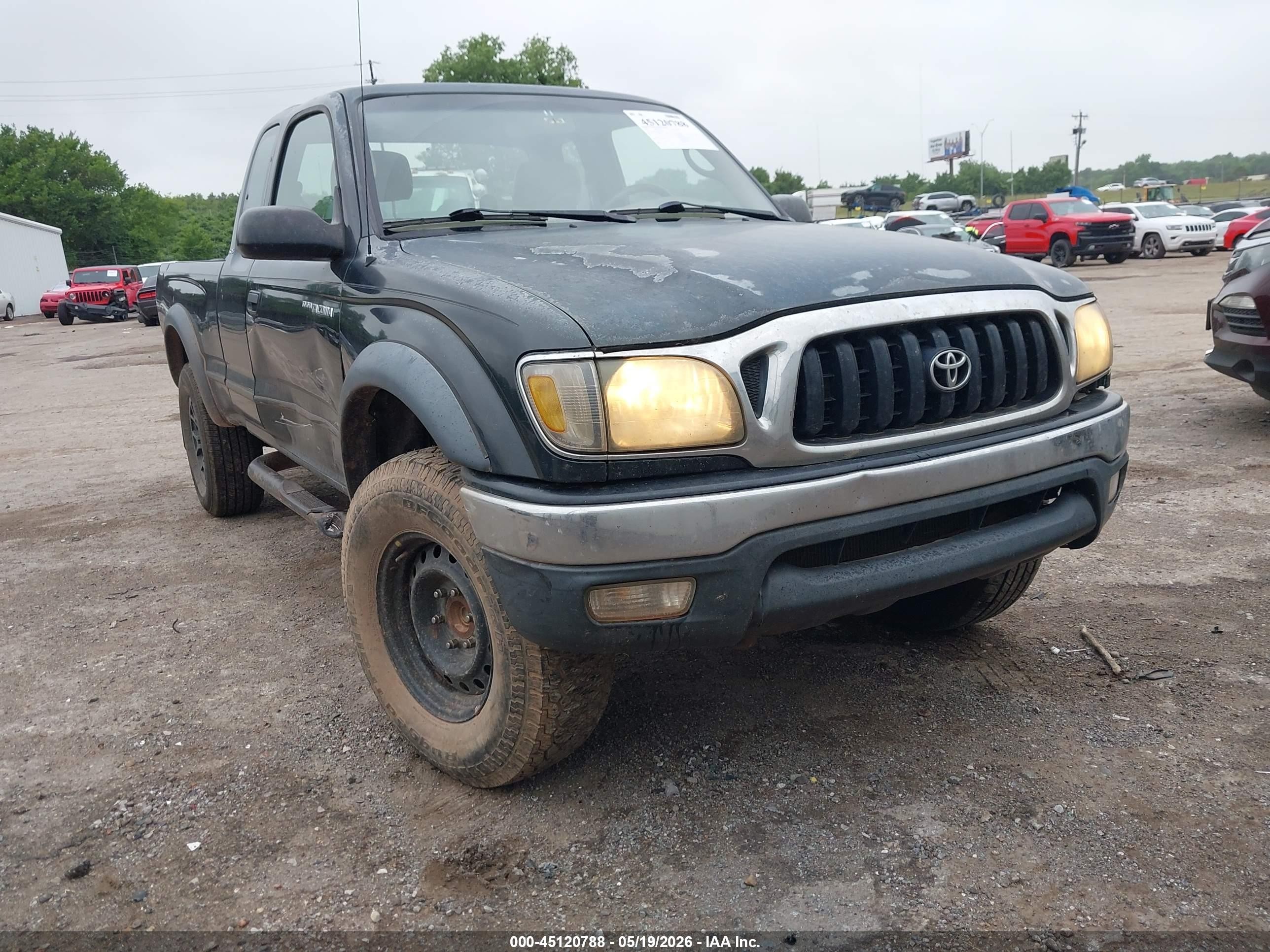 2004 Toyota Tacoma Prerunner V6 Black vin: 5TESN92N64Z311364