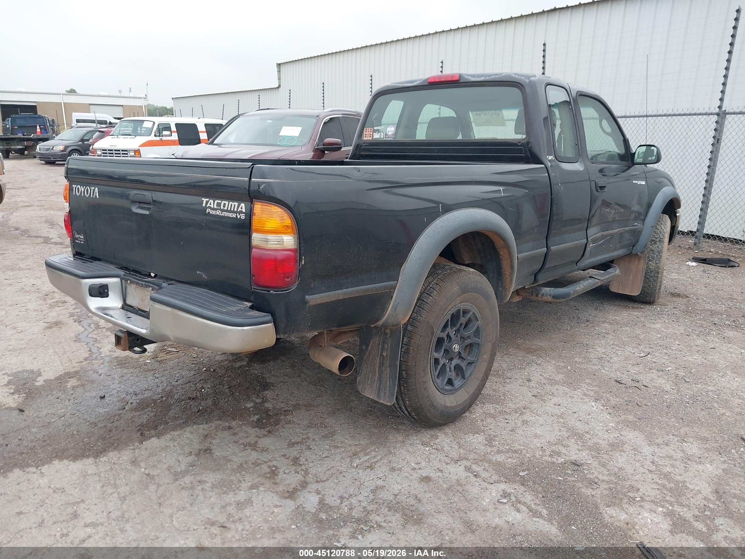 2004 Toyota Tacoma Prerunner V6 Black vin: 5TESN92N64Z311364