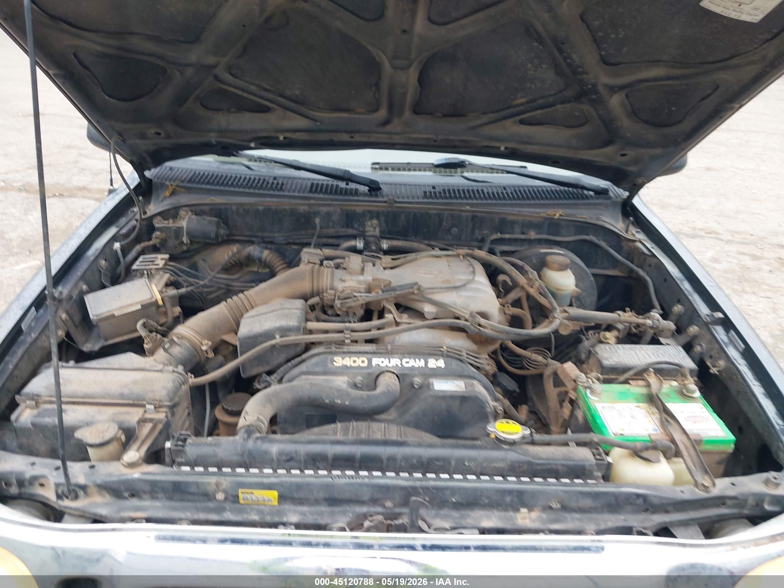 2004 Toyota Tacoma Prerunner V6 Black vin: 5TESN92N64Z311364