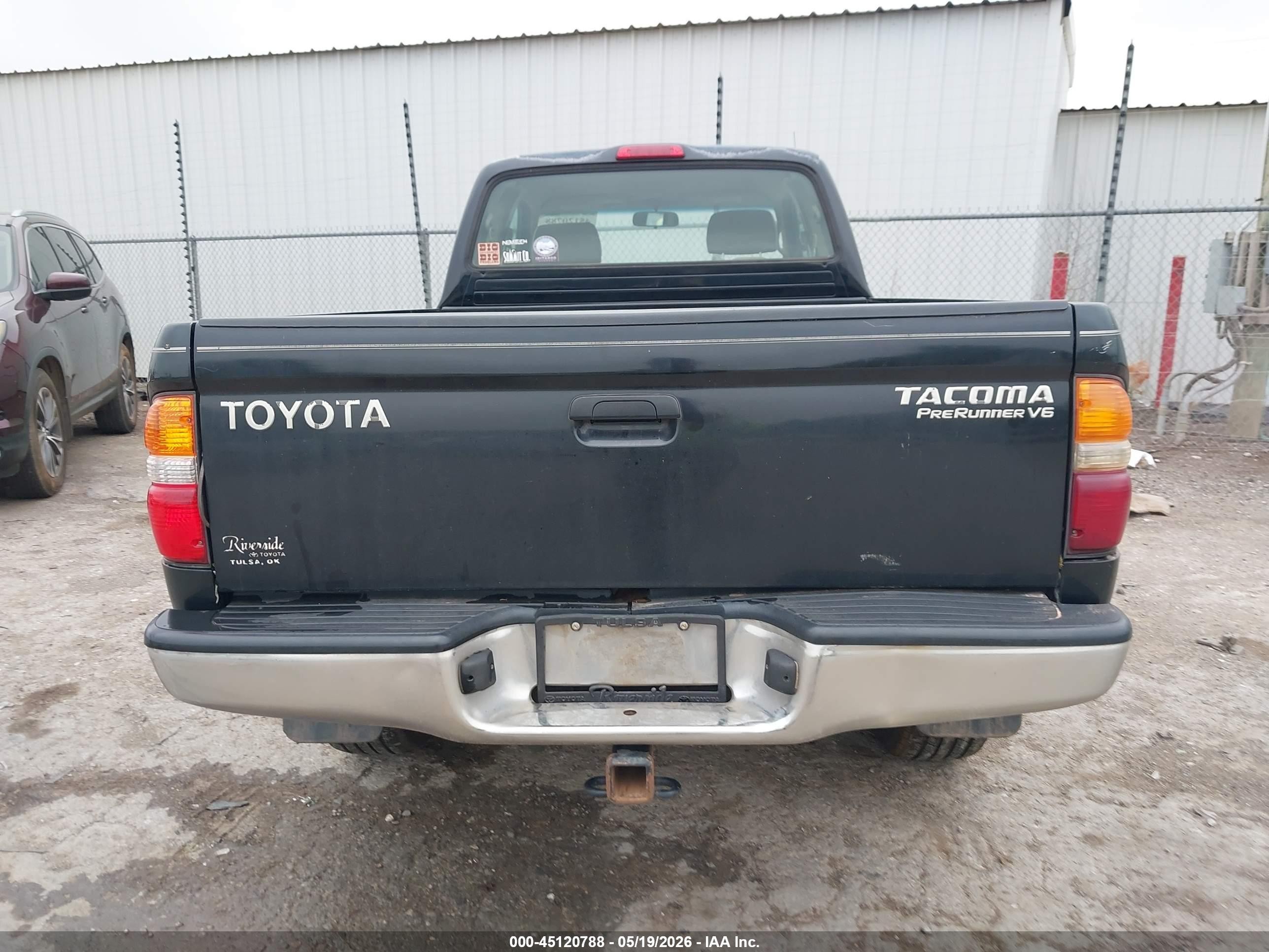 2004 Toyota Tacoma Prerunner V6 Black vin: 5TESN92N64Z311364