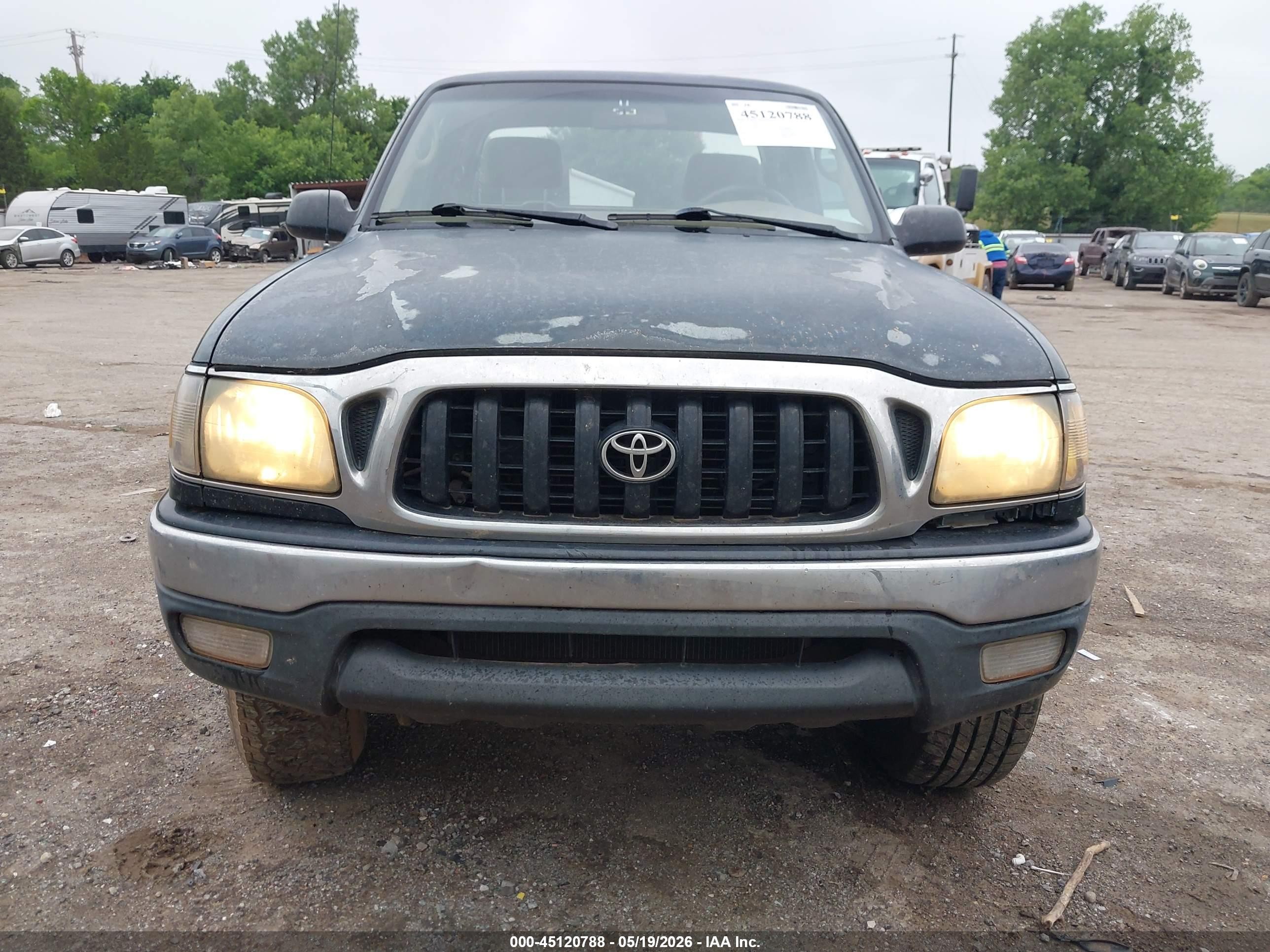 2004 Toyota Tacoma Prerunner V6 Black vin: 5TESN92N64Z311364