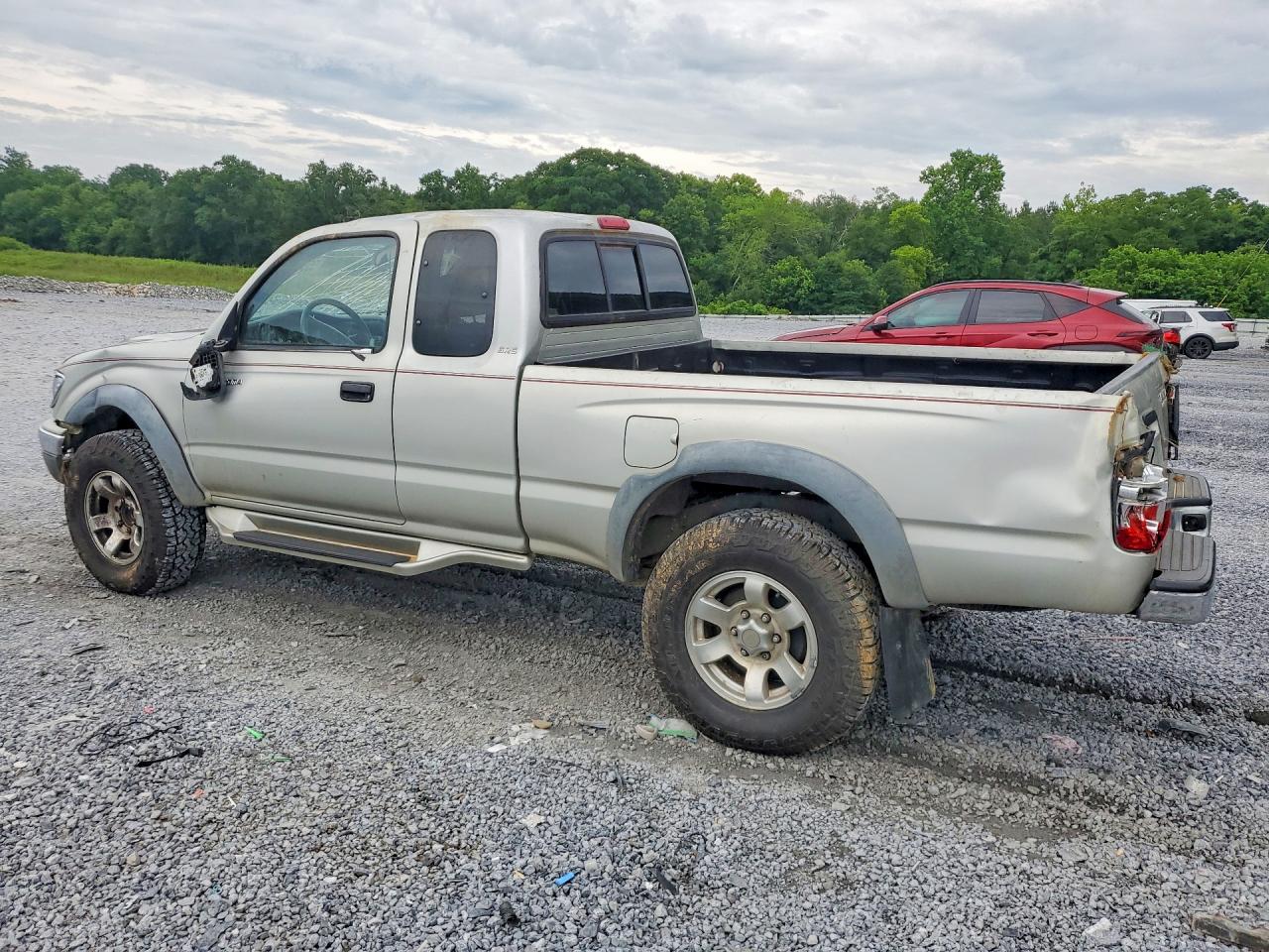 2001 Toyota Tacoma Xtracab Prerunner Серебряный vin: 5TESN92N71Z879473