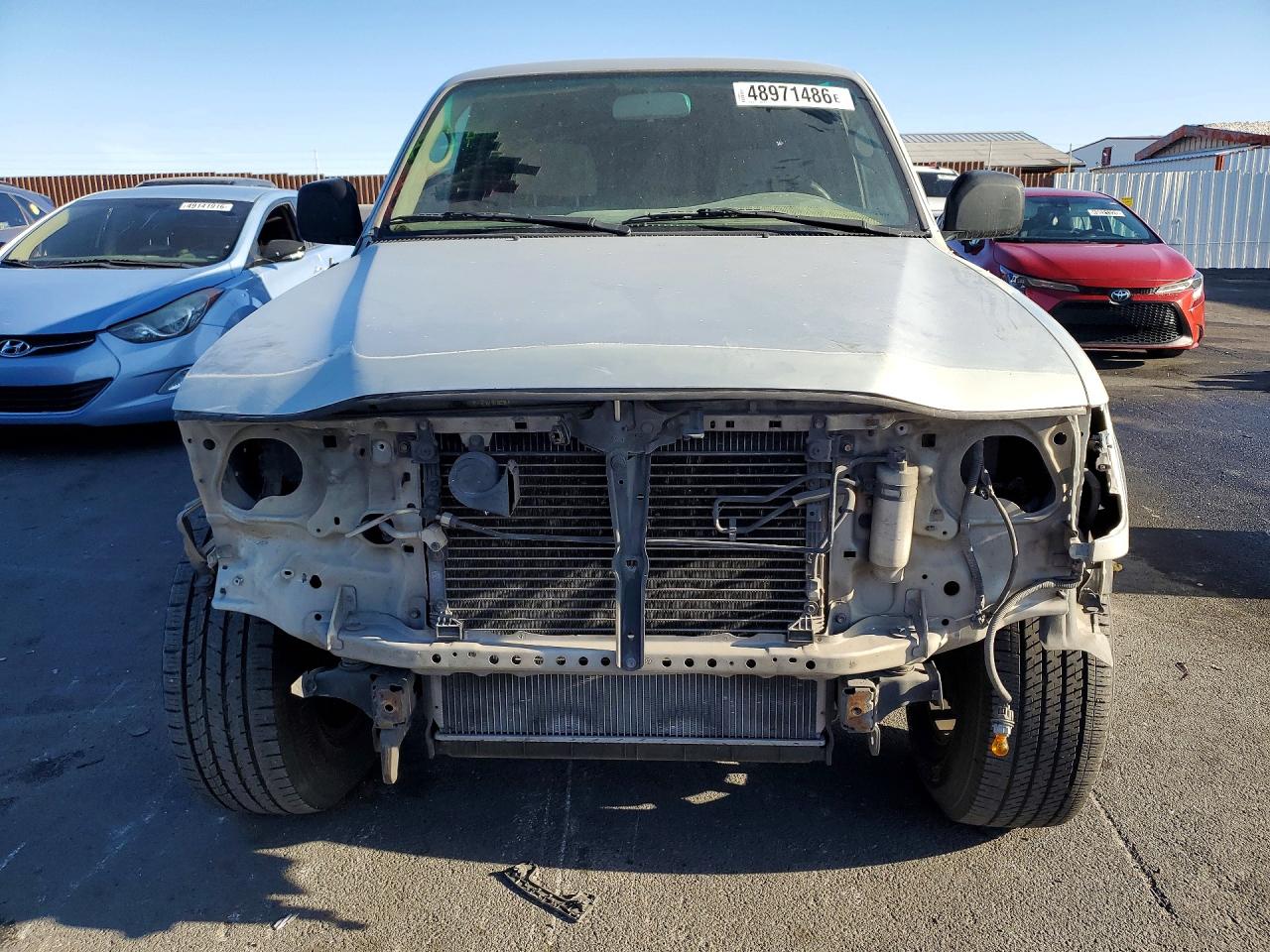2002 Toyota Tacoma Prerunner V6 Silver vin: 5TESN92N72Z115981