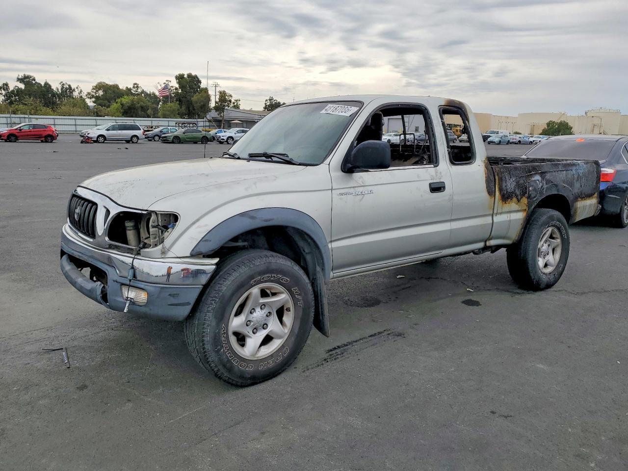 2003 Toyota Tacoma Prerunner V6 Серебряный vin: 5TESN92N73Z157584