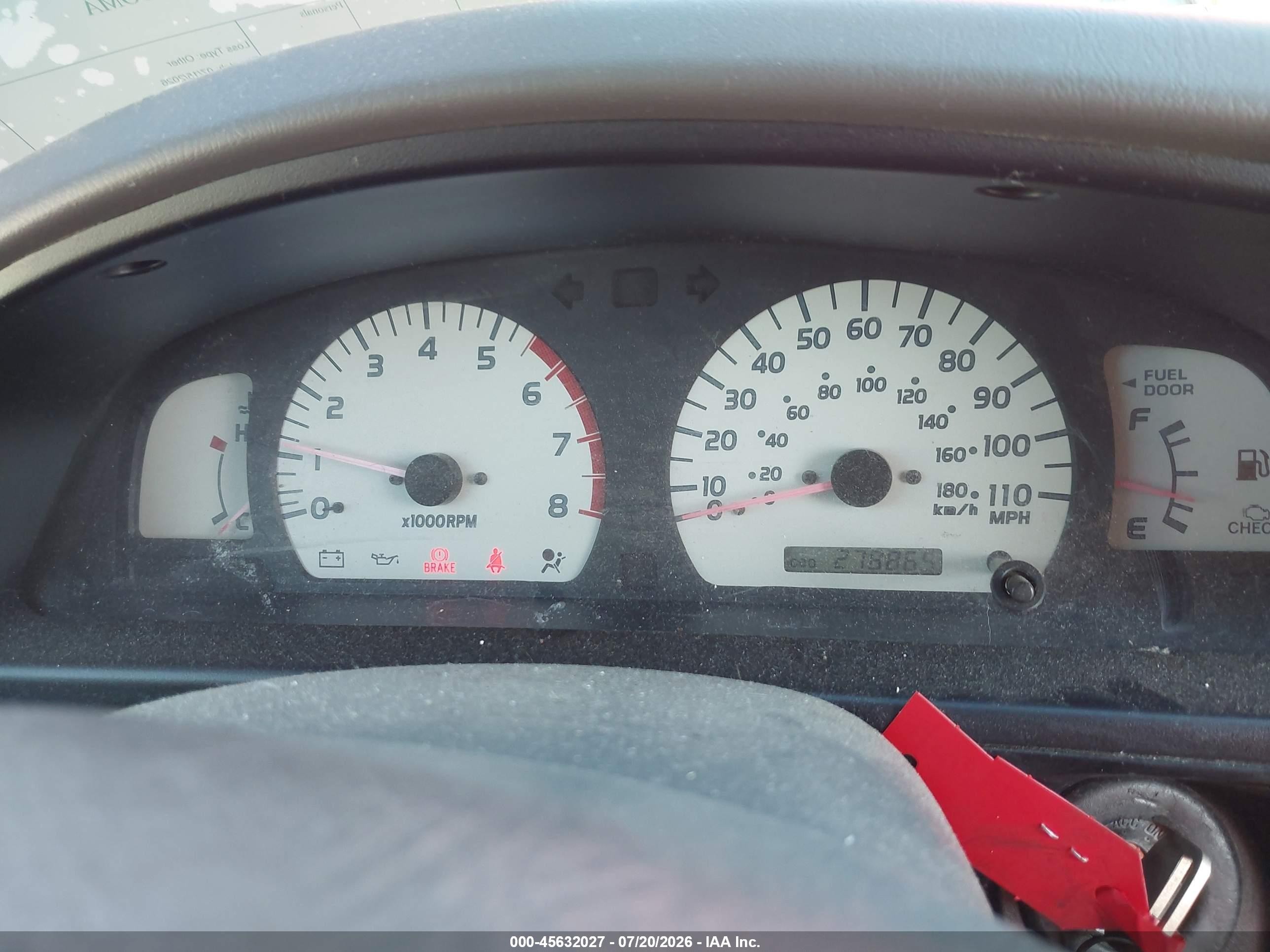 2004 Toyota Tacoma Prerunner V6 Red vin: 5TESN92N74Z415796