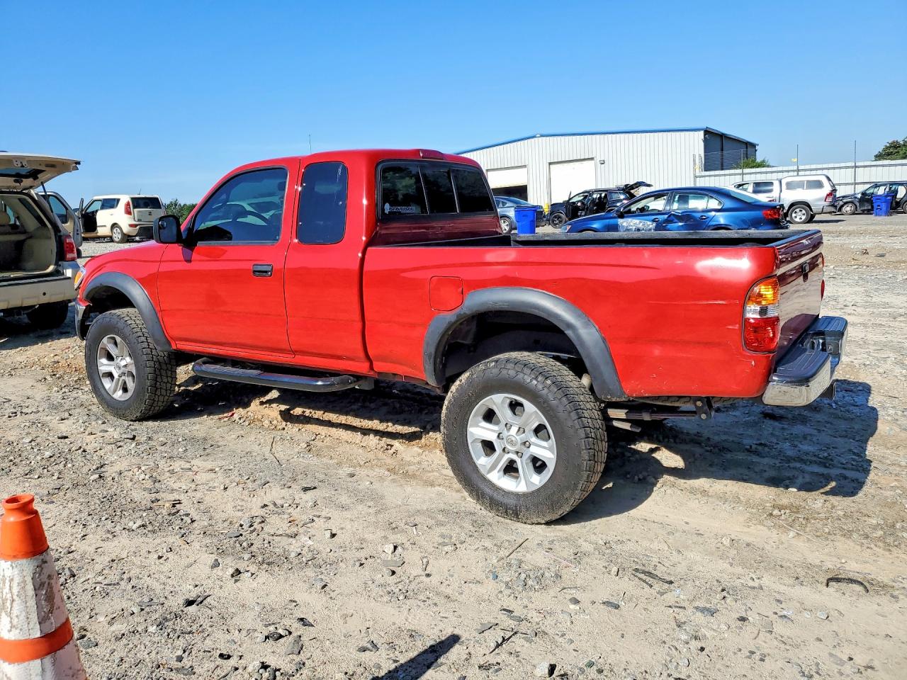 2004 Toyota Tacoma Xtracab Prerunner Red vin: 5TESN92N74Z433361