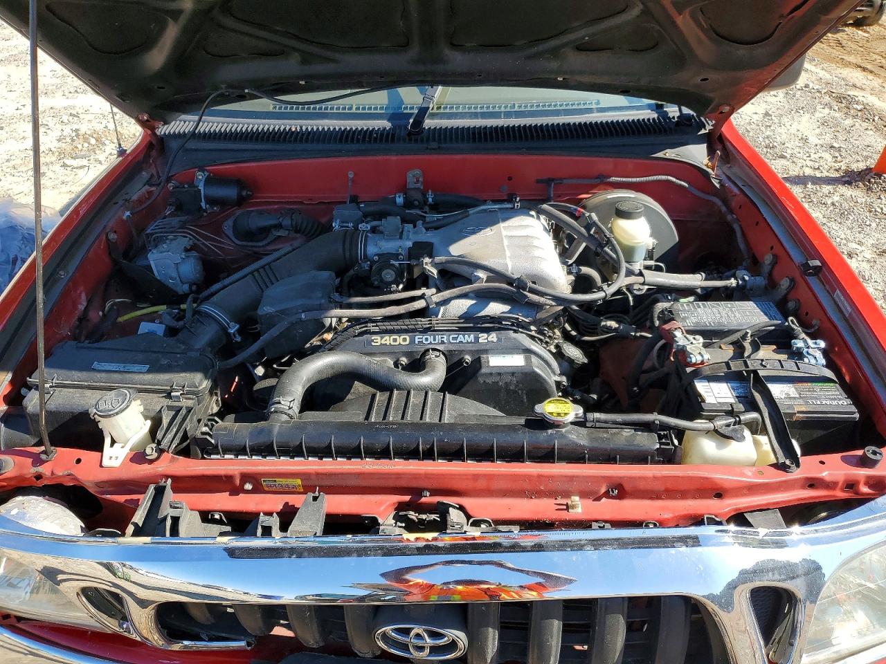 2004 Toyota Tacoma Xtracab Prerunner Red vin: 5TESN92N74Z433361