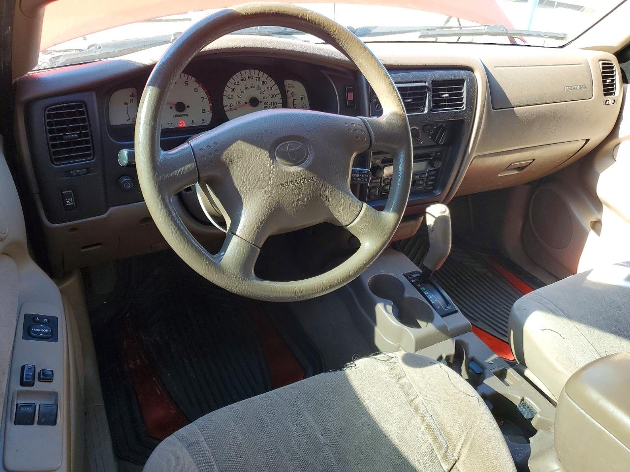 2004 Toyota Tacoma Xtracab Prerunner Red vin: 5TESN92N74Z433361