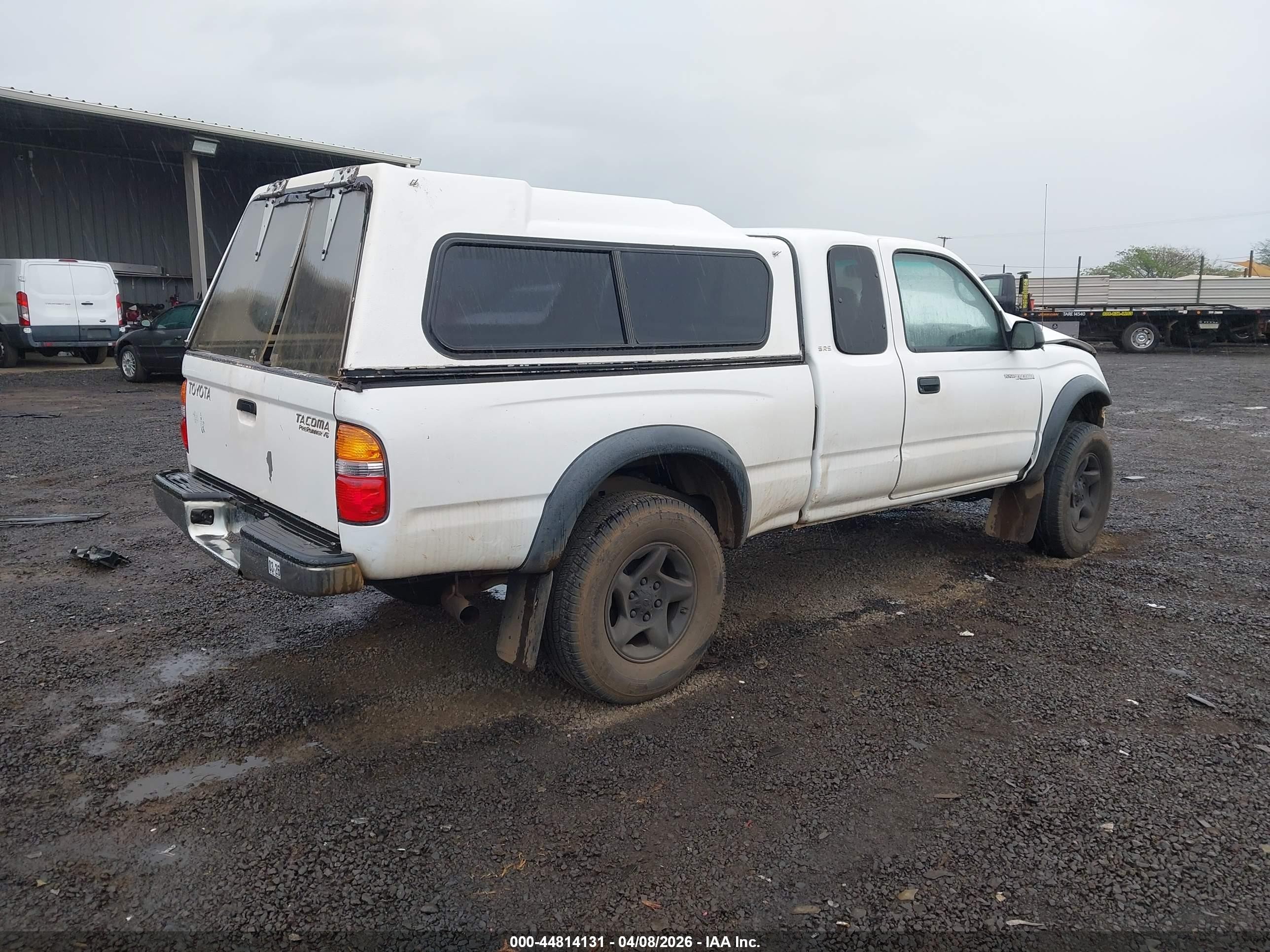 2003 Toyota Tacoma Prerunner V6 White vin: 5TESN92N83Z251375