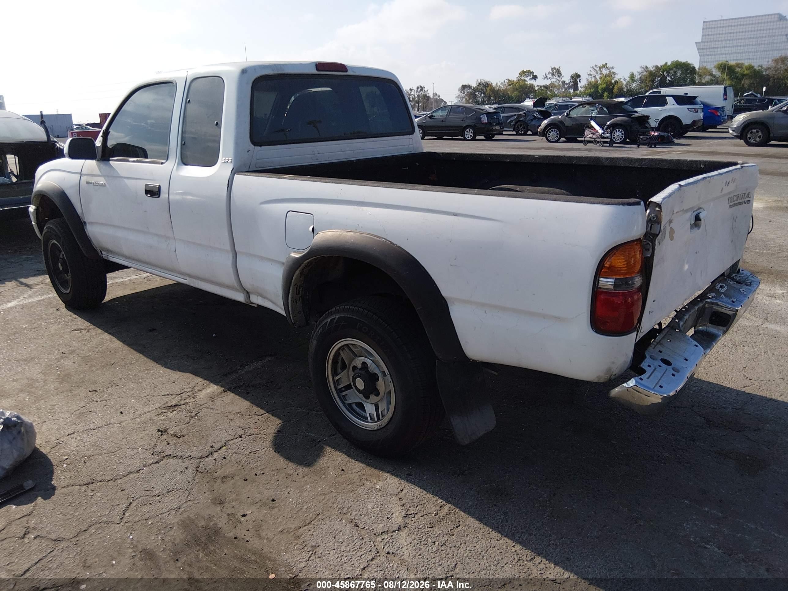 2001 Toyota Tacoma Prerunner V6 White vin: 5TESN92N91Z791489
