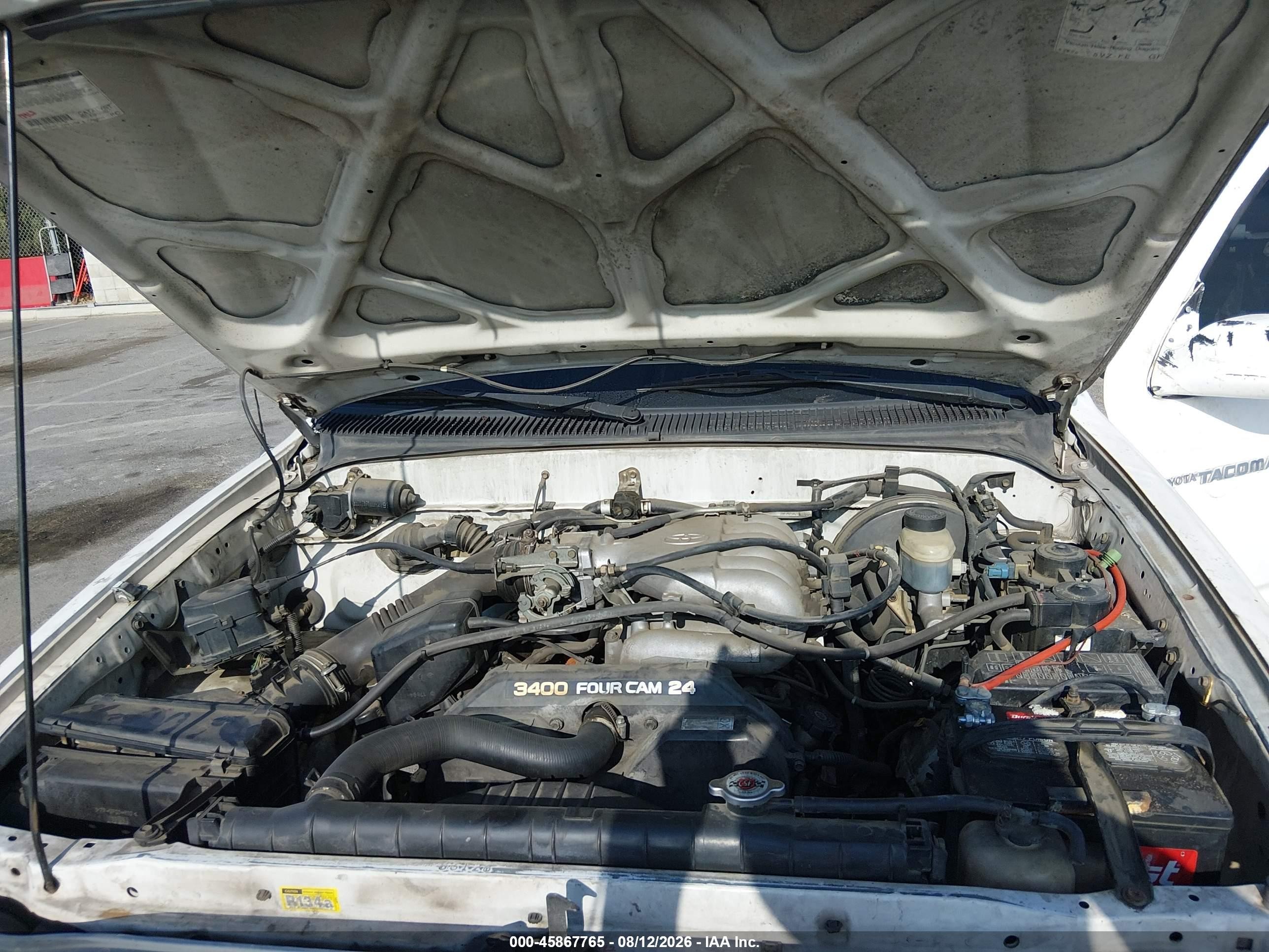 2001 Toyota Tacoma Prerunner V6 White vin: 5TESN92N91Z791489