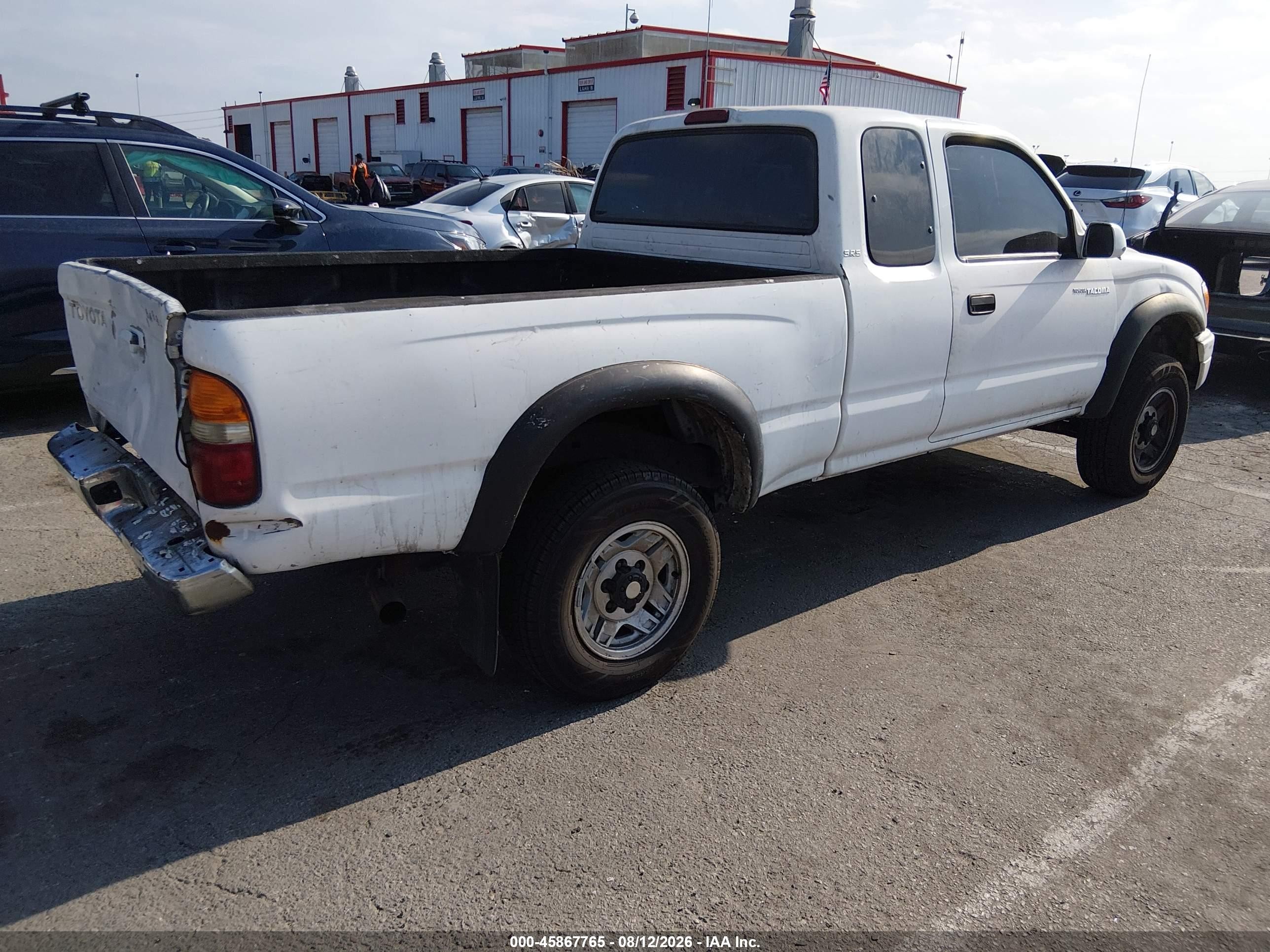 2001 Toyota Tacoma Prerunner V6 White vin: 5TESN92N91Z791489