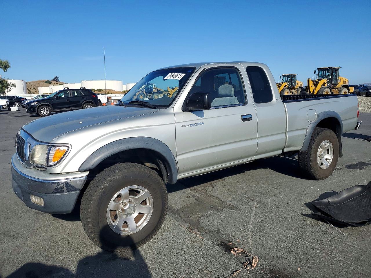 2001 Toyota Tacoma Xtracab Prerunner Silver vin: 5TESN92N91Z803706