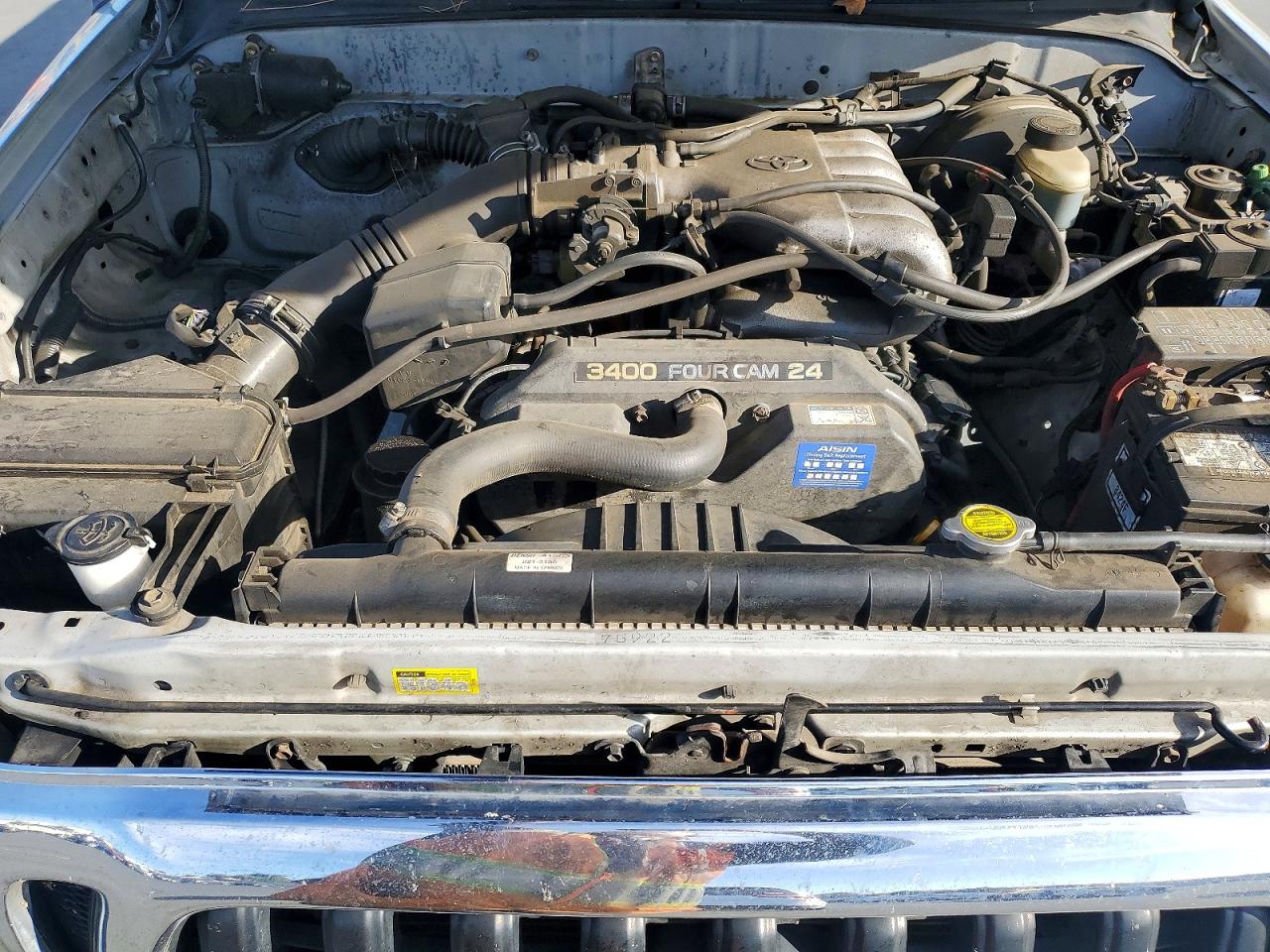 2001 Toyota Tacoma Xtracab Prerunner Silver vin: 5TESN92N91Z803706