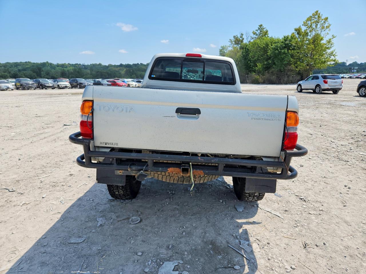 2001 Toyota Tacoma Xtracab Prerunner Silver vin: 5TESN92N91Z846331