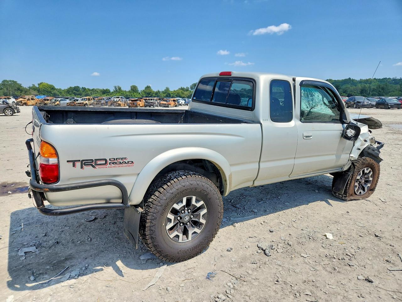 2001 Toyota Tacoma Xtracab Prerunner Silver vin: 5TESN92N91Z846331
