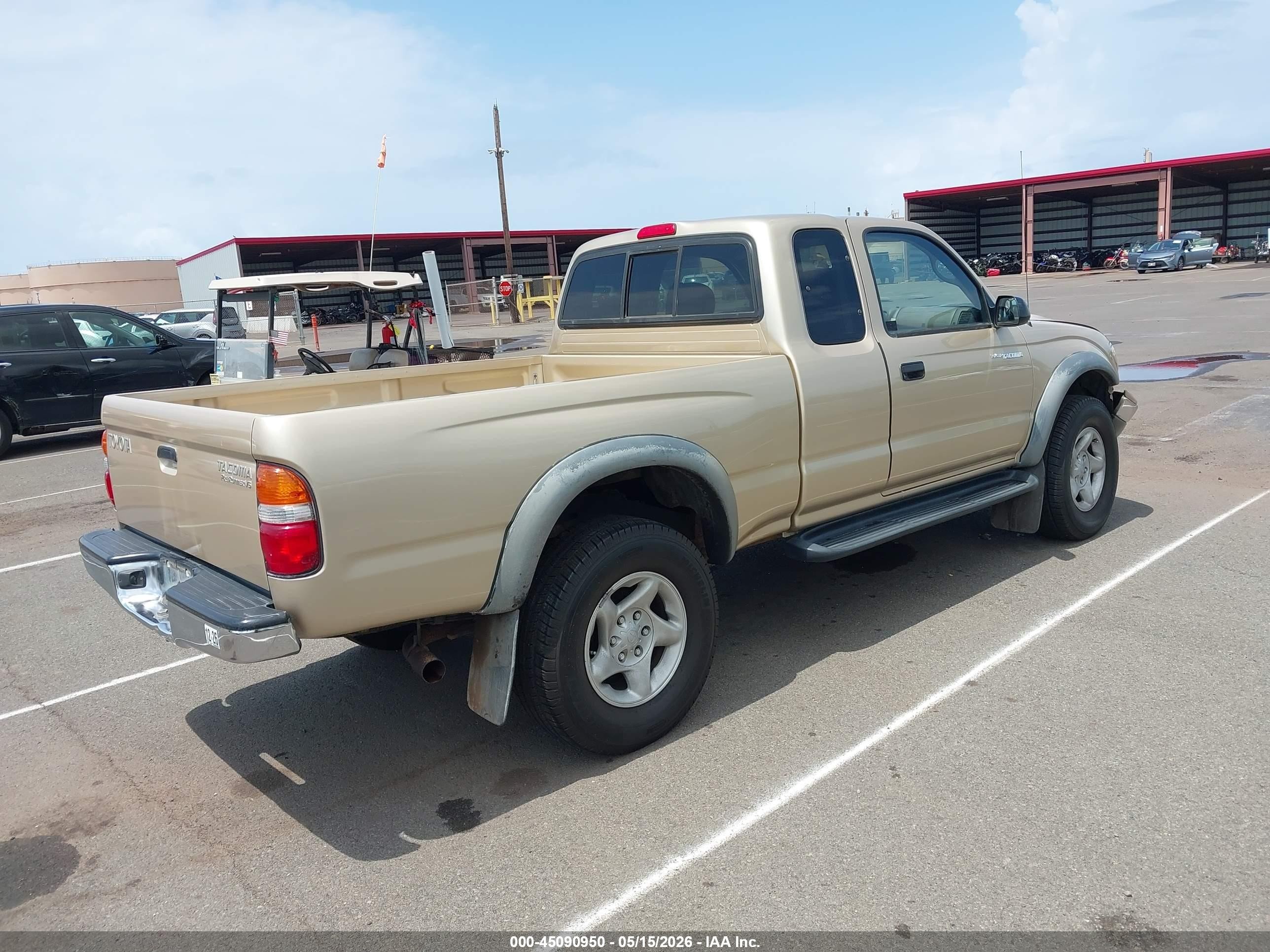 2002 Toyota Tacoma Prerunner V6 Tan vin: 5TESN92N92Z012674