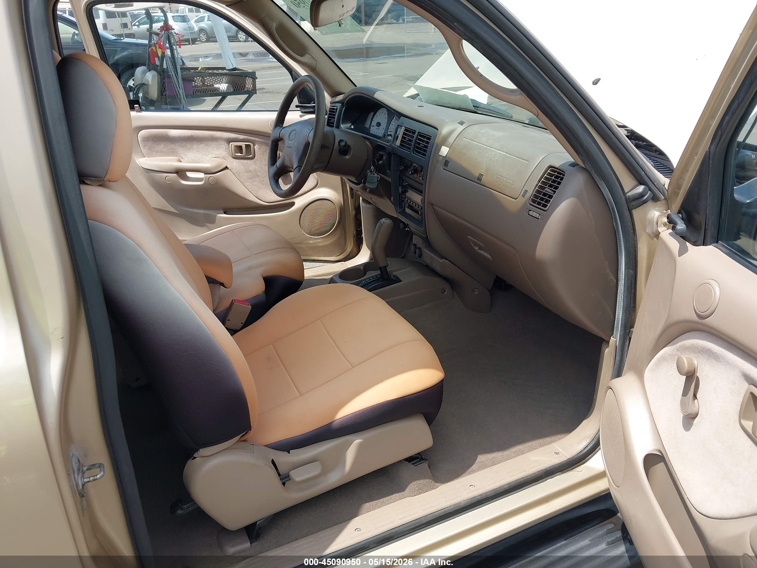 2002 Toyota Tacoma Prerunner V6 Tan vin: 5TESN92N92Z012674