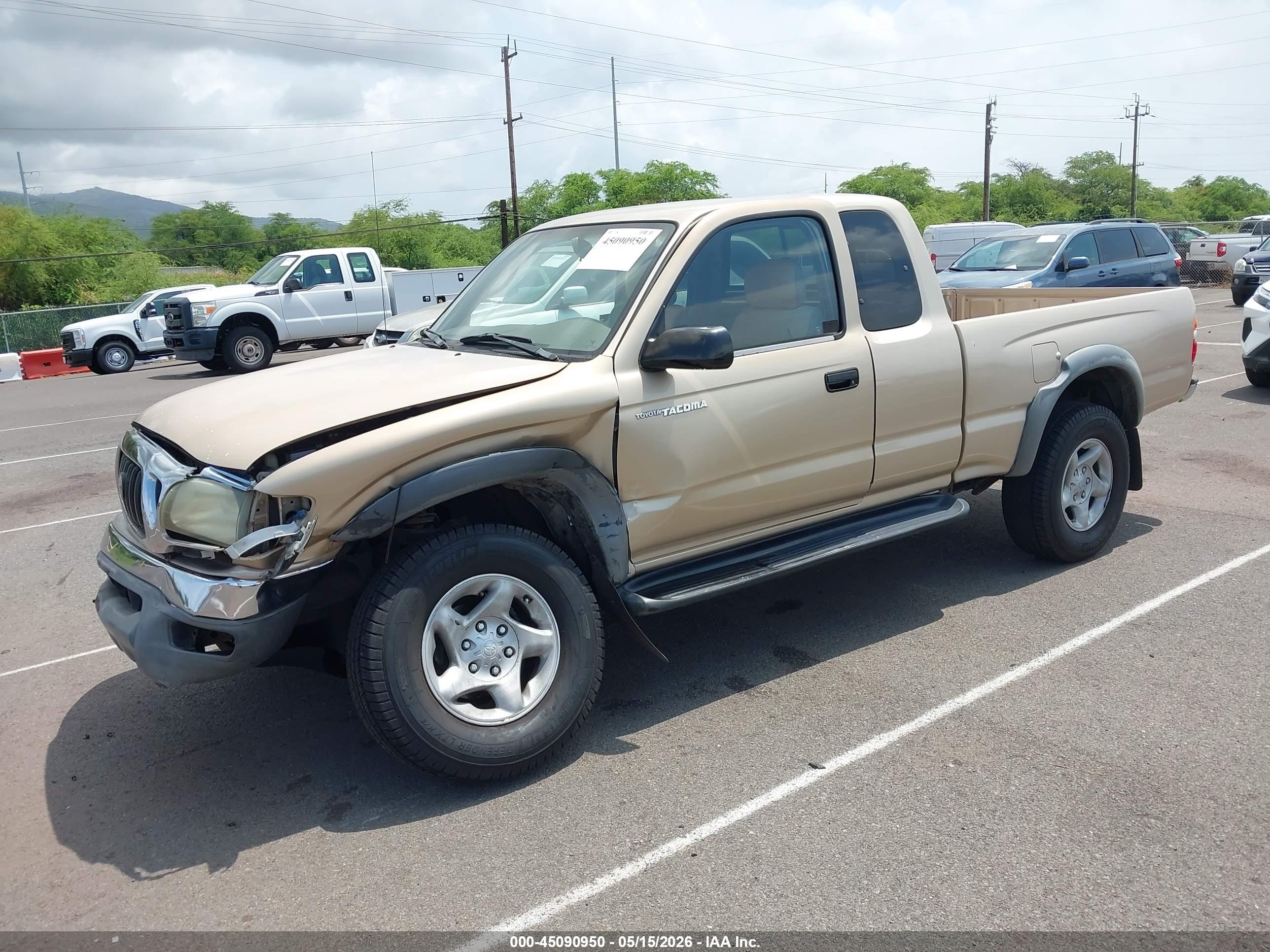 2002 Toyota Tacoma Prerunner V6 Tan vin: 5TESN92N92Z012674