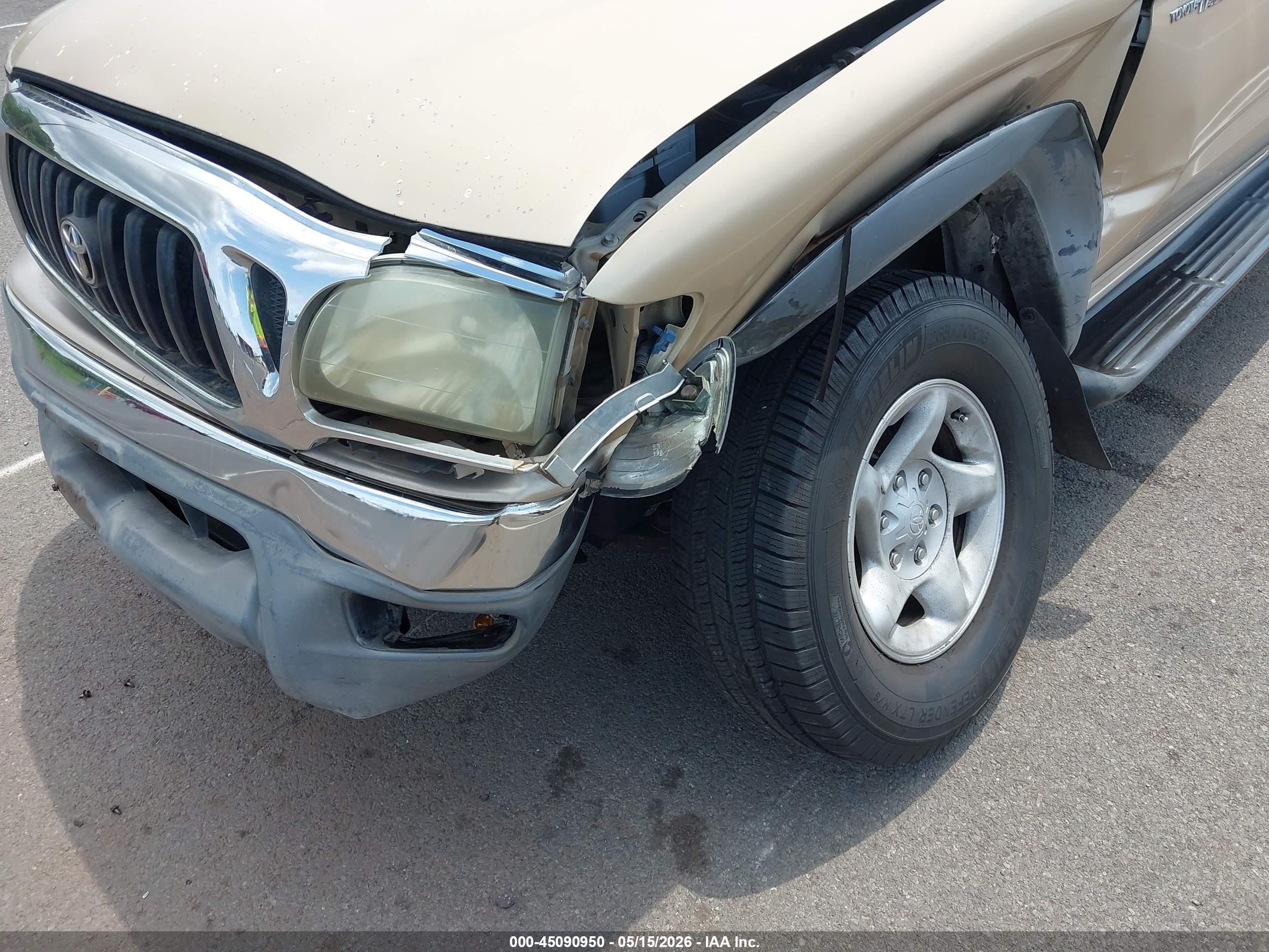2002 Toyota Tacoma Prerunner V6 Tan vin: 5TESN92N92Z012674