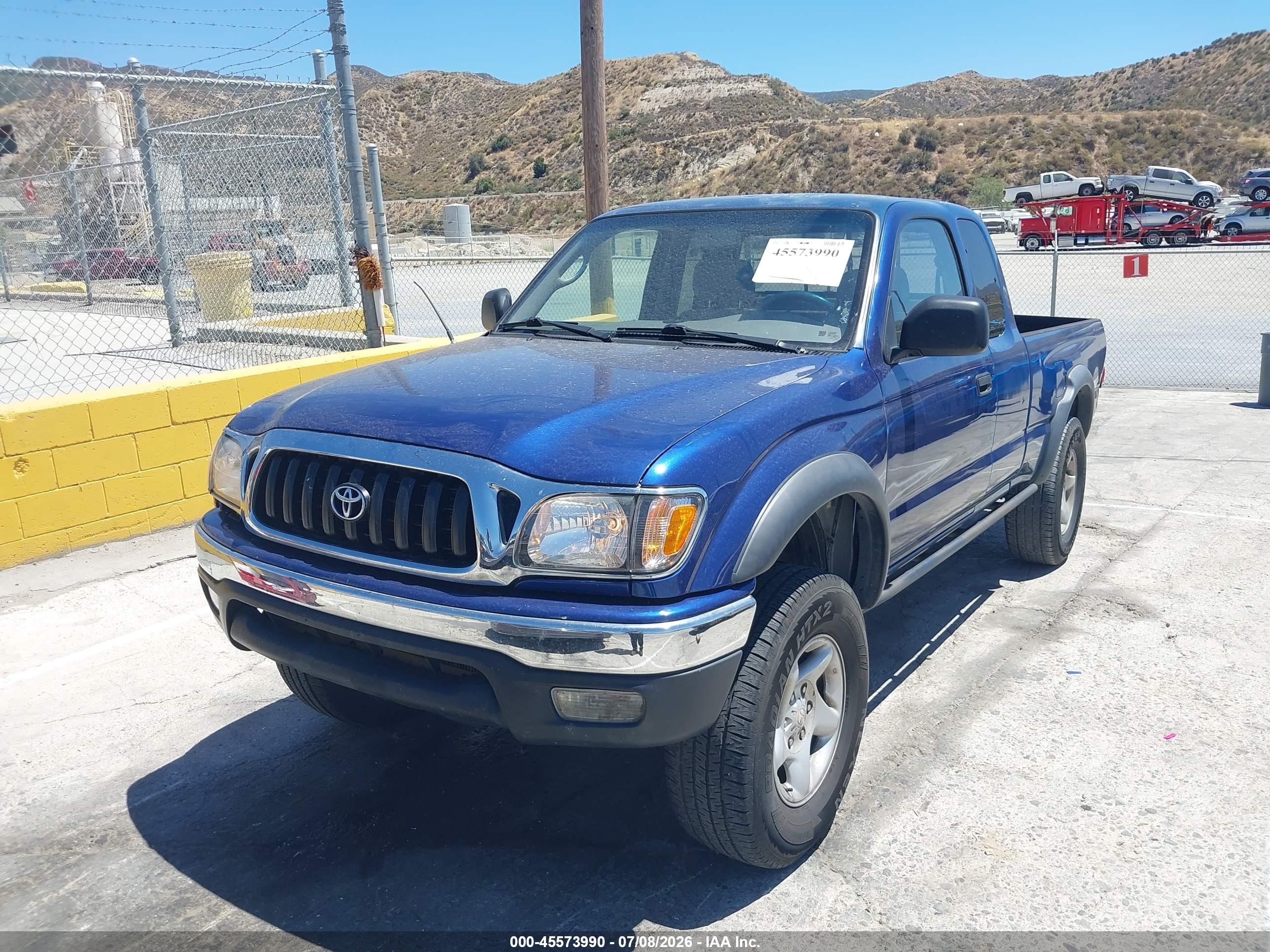 2004 Toyota Tacoma Prerunner V6 Blue vin: 5TESN92N94Z456785