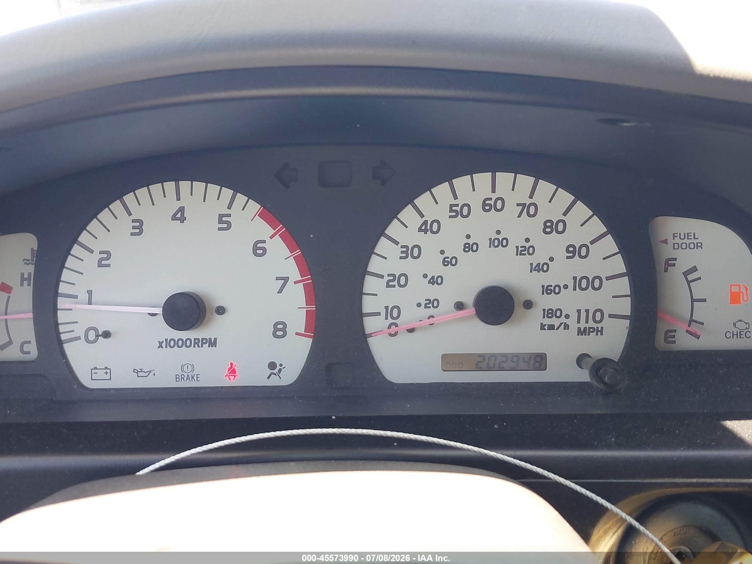 2004 Toyota Tacoma Prerunner V6 Blue vin: 5TESN92N94Z456785
